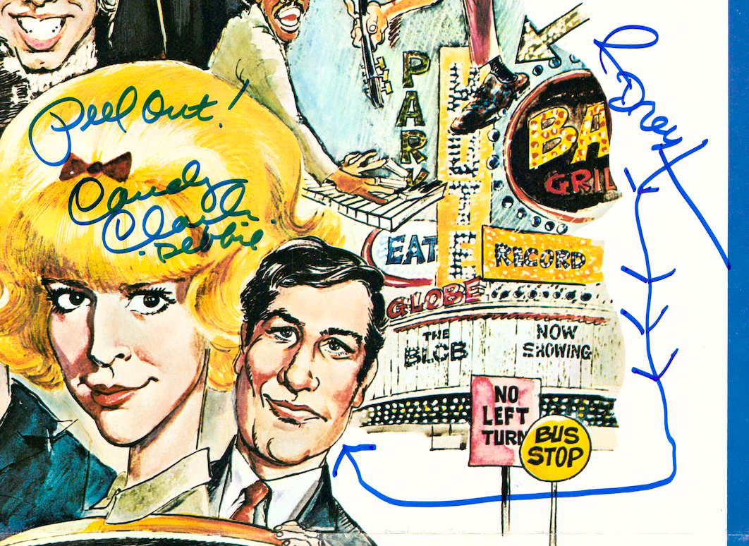 American Graffiti Richard Dreyfuss Candy Clark Autographed Signed Original Poster AMCo LOA