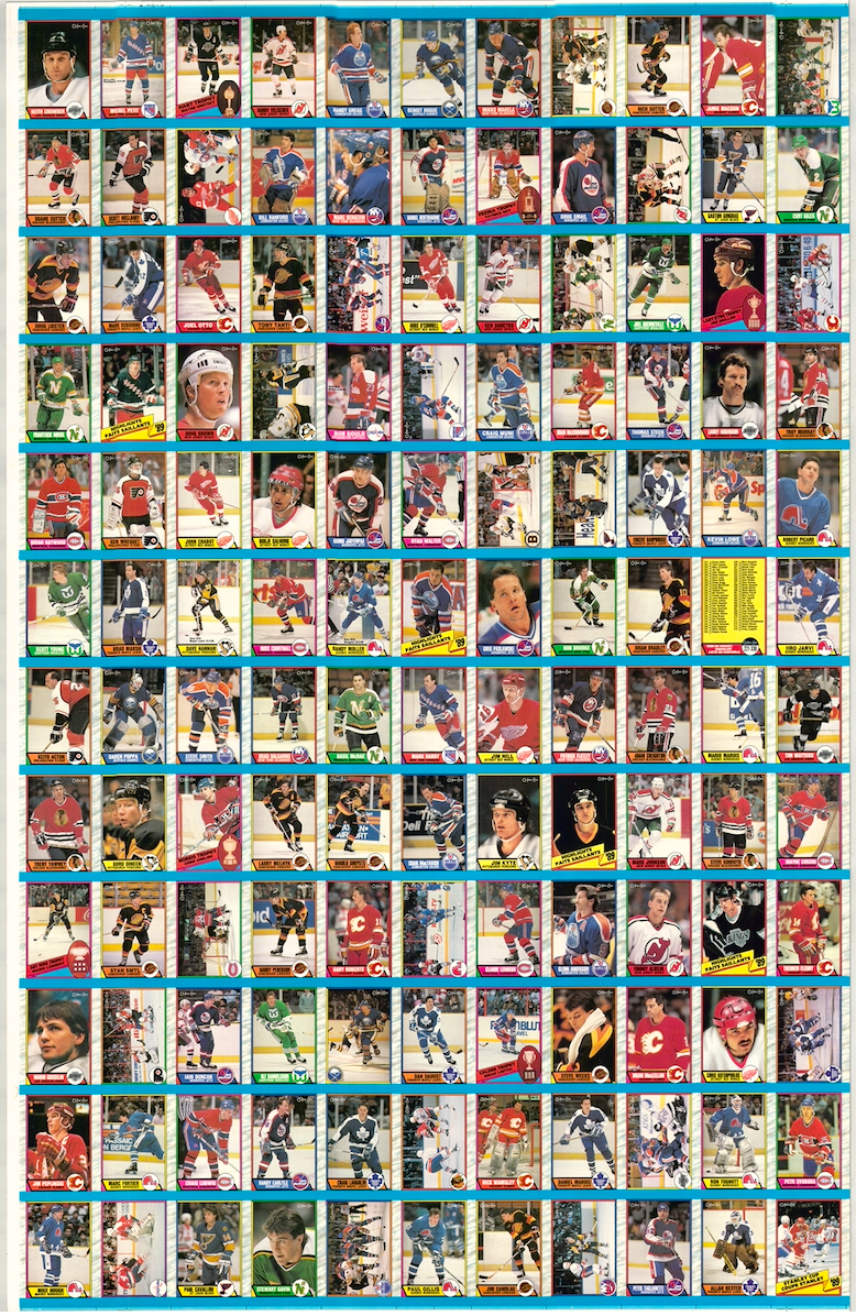 1989-90 O-Pee-Chee OPC Complete Set Of 330 Cards Uncut Sheets AMCo 
