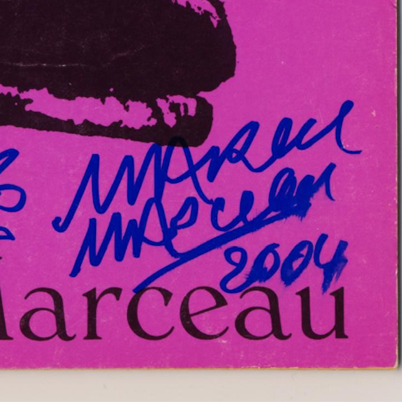 Marcel Marceau Bip The Clown Autographed Signed Show Program AMCo COA