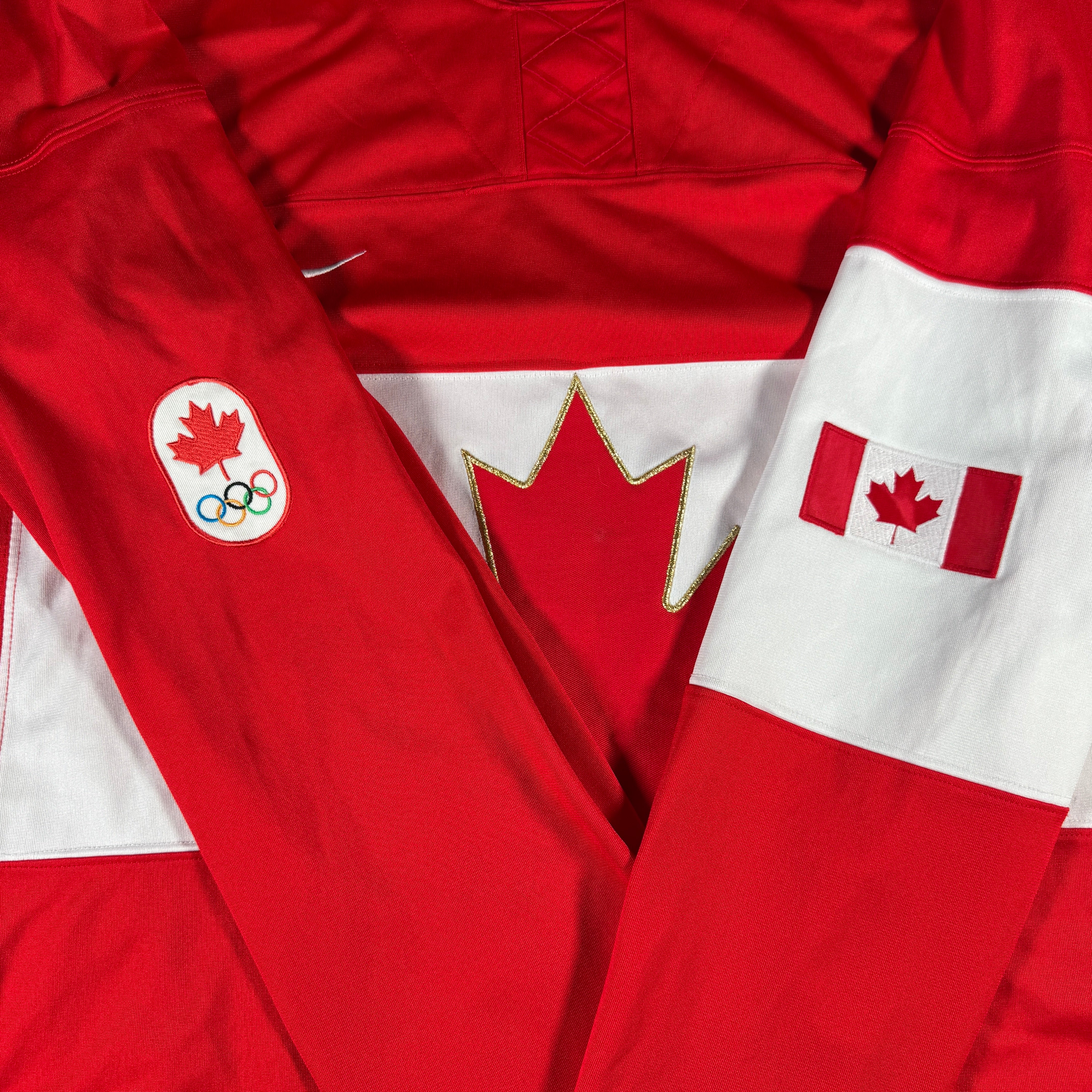 2014 Team Canada Authentic Nike Olympics Red Size Large Jersey GA 