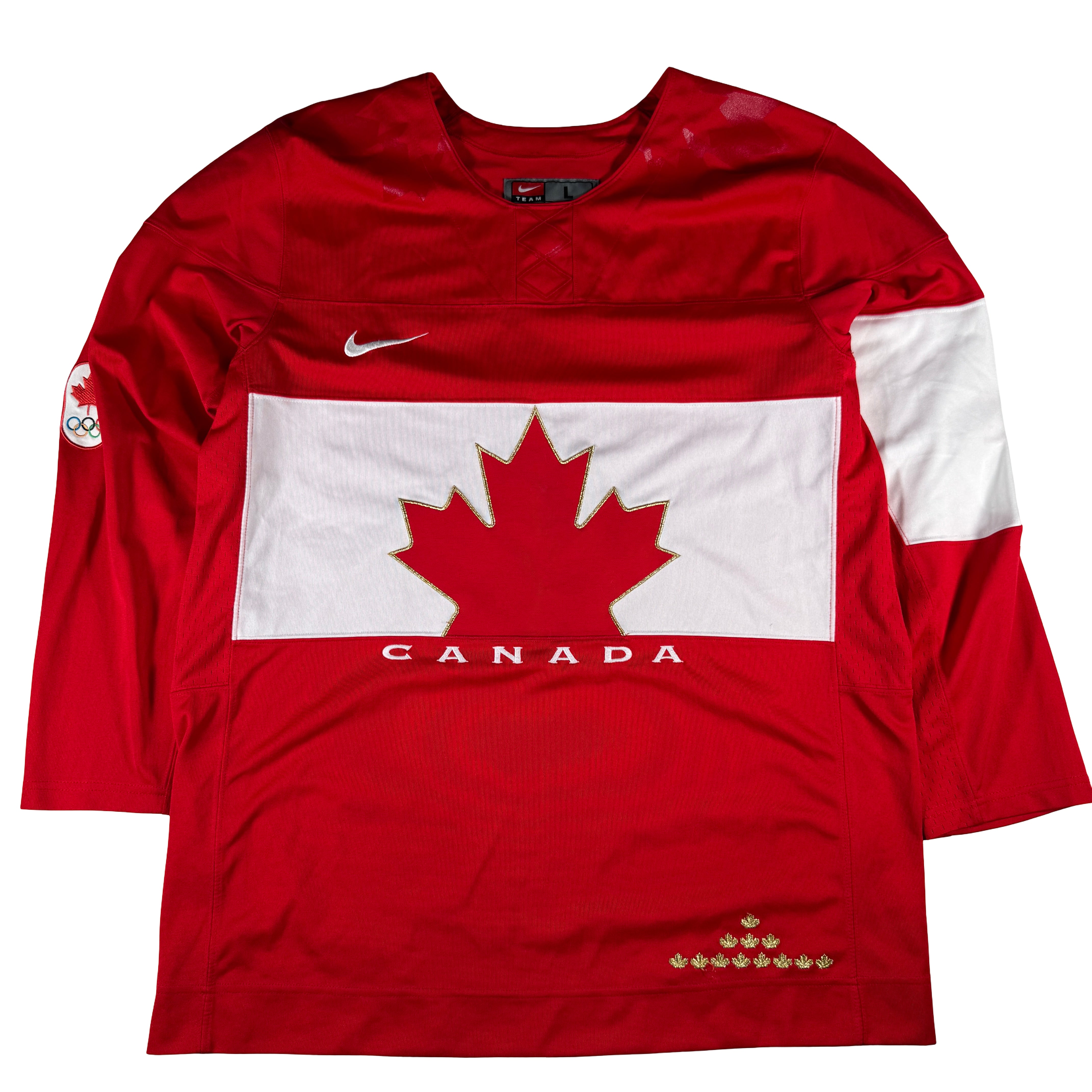 2014 Team Canada Authentic Nike Olympics Red Size Large Jersey GA 