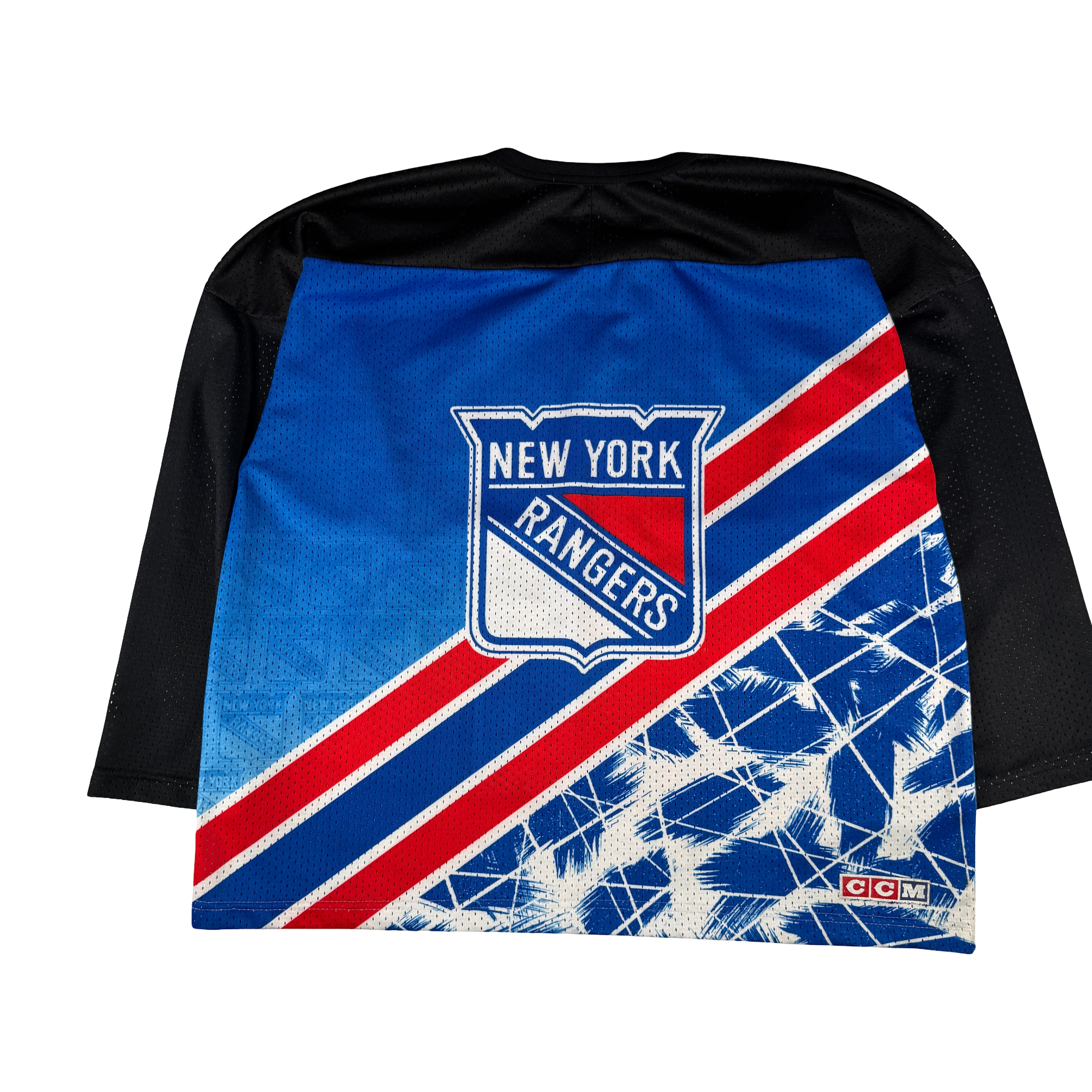New York Rangers Brian Leetch All Over Print AOP CCM Size L/XL Jersey GA 
