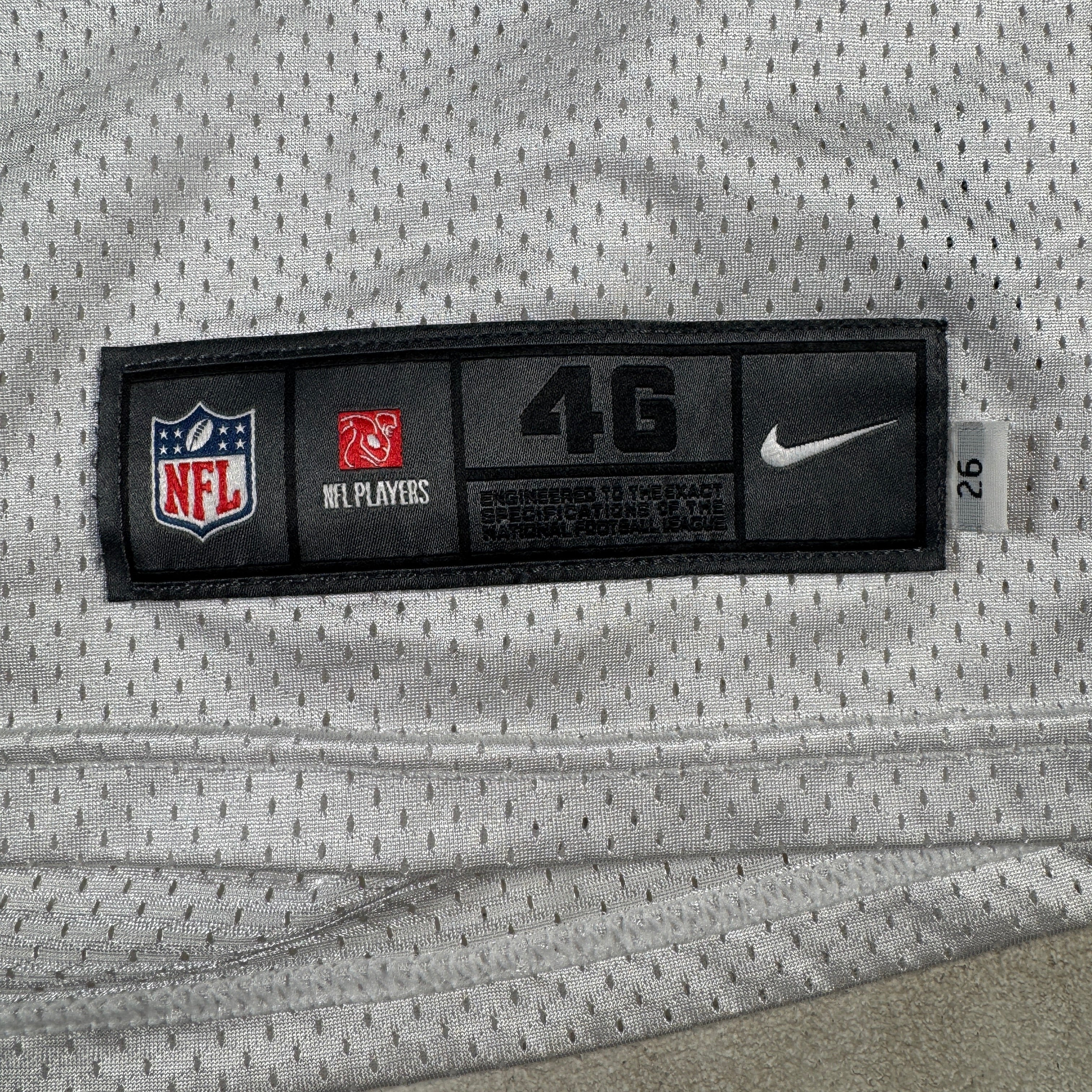 Detroit Lions #89 2024 Era White Game Worn Used Nike Practice Jersey GA 