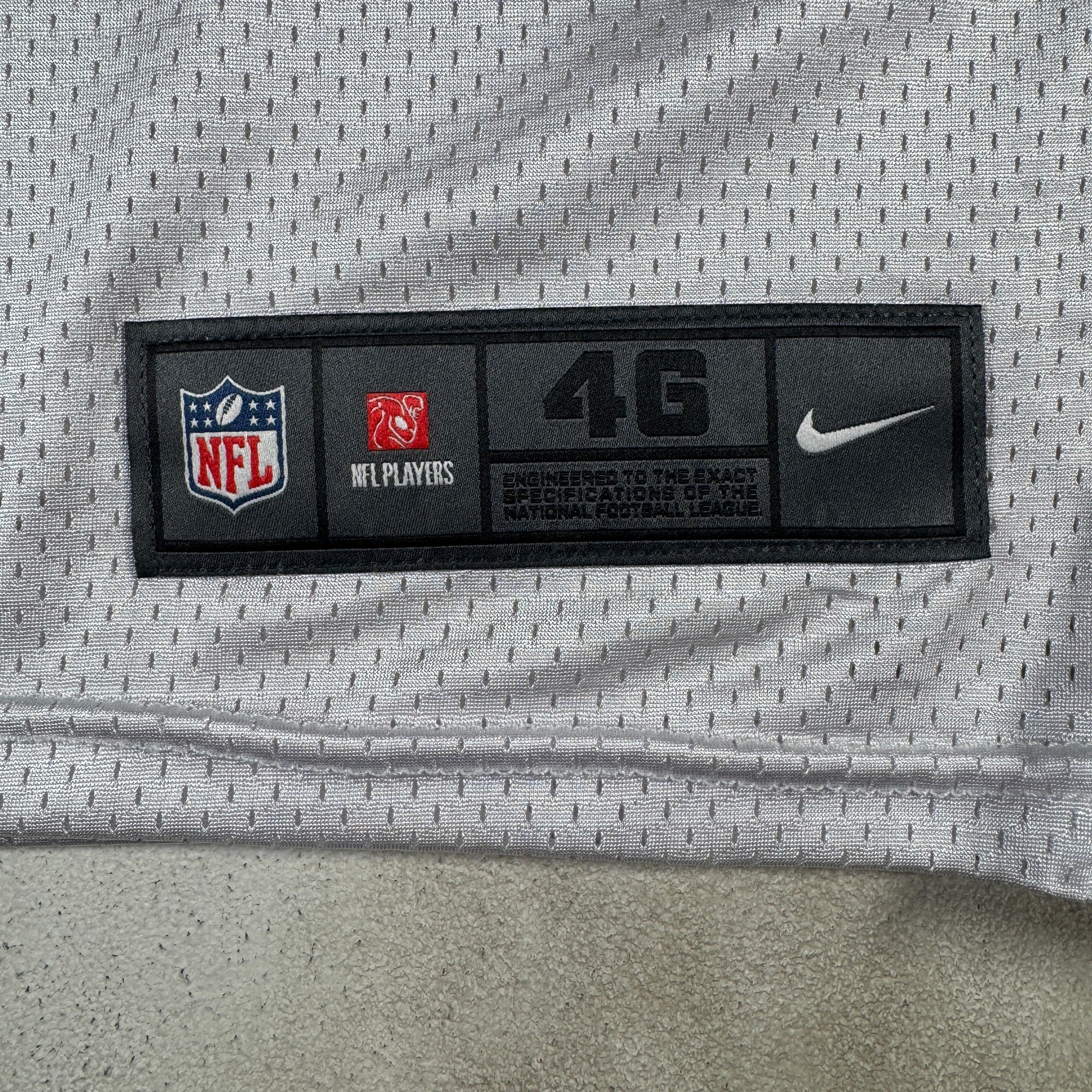 Detroit Lions #31 2024 Era White Game Worn Used Nike Practice Jersey GA 