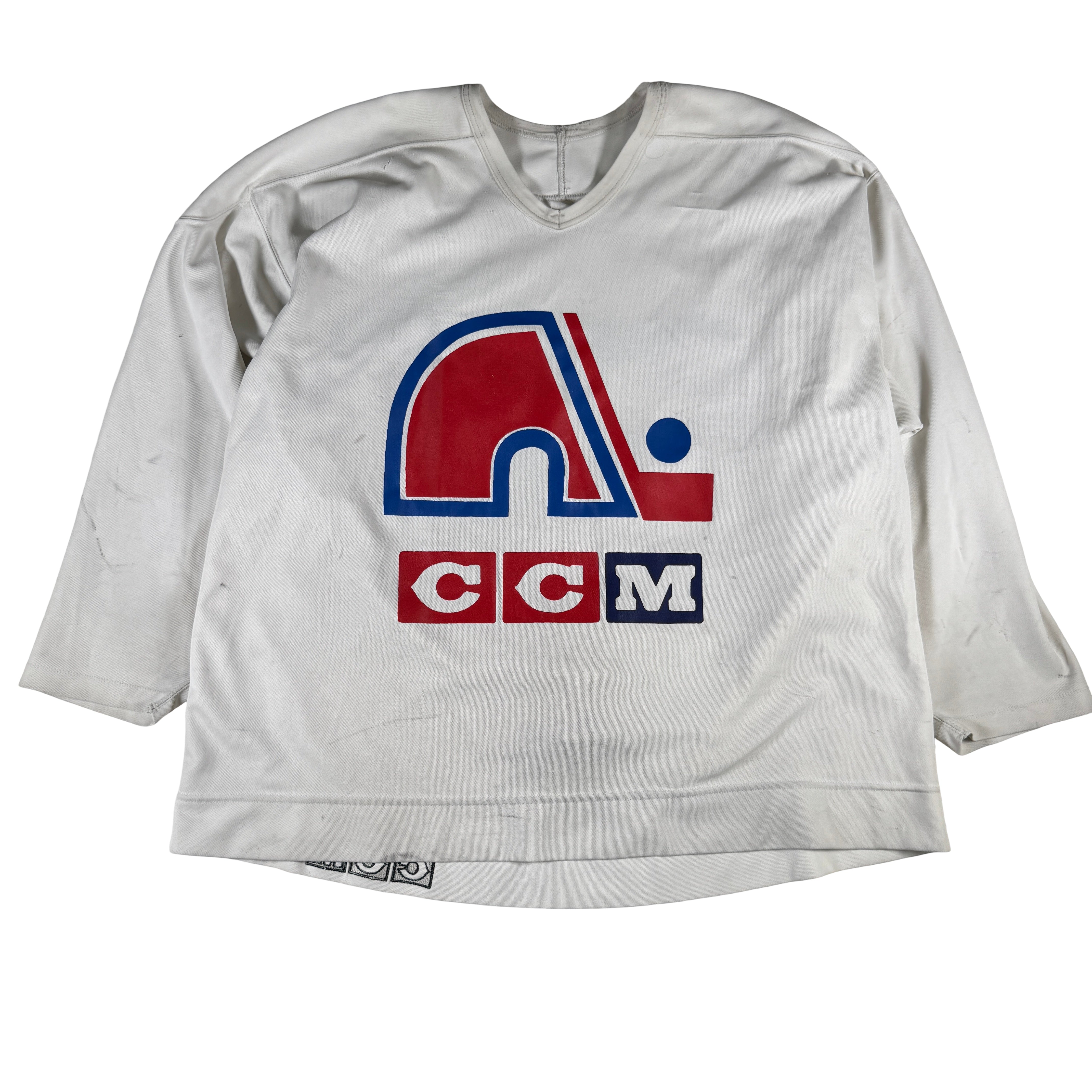 Quebec Nordiques Ed Ward Game Worn Used Training Camp Jersey AMCo LOA