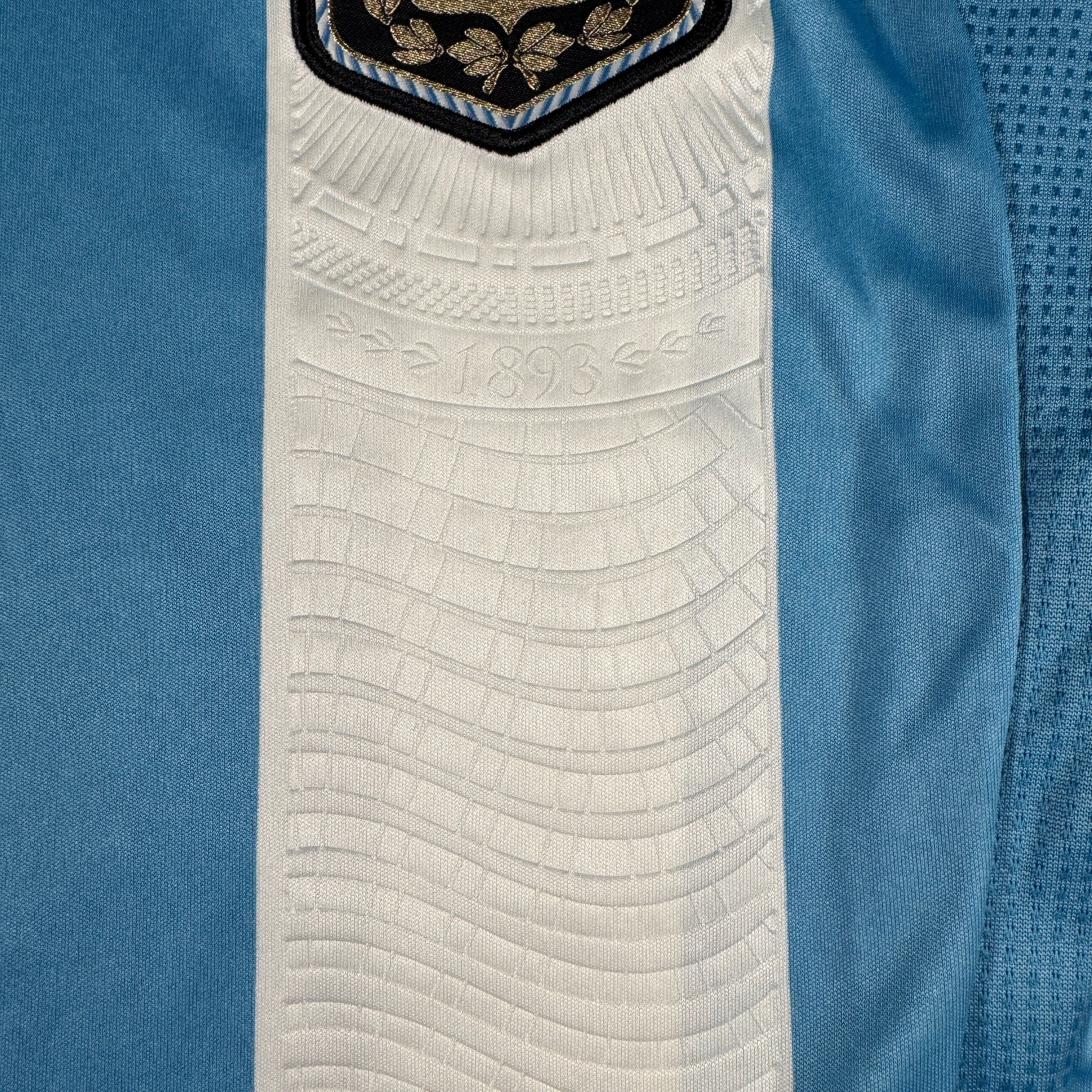 Sergio Aguero Authentic Adidas Argentina World Cup Size S Jersey GA 