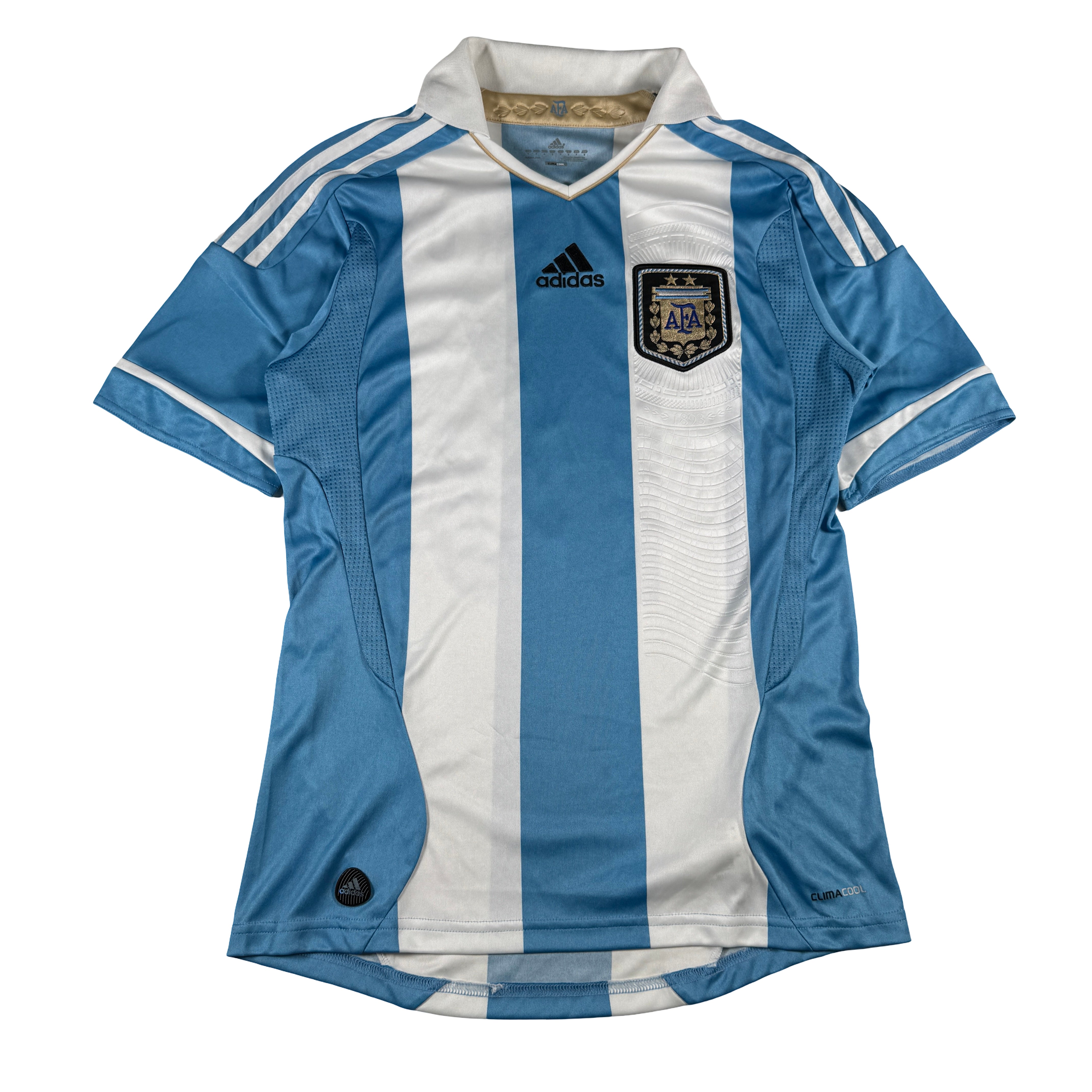 Sergio Aguero Authentic Adidas Argentina World Cup Size S Jersey GA 