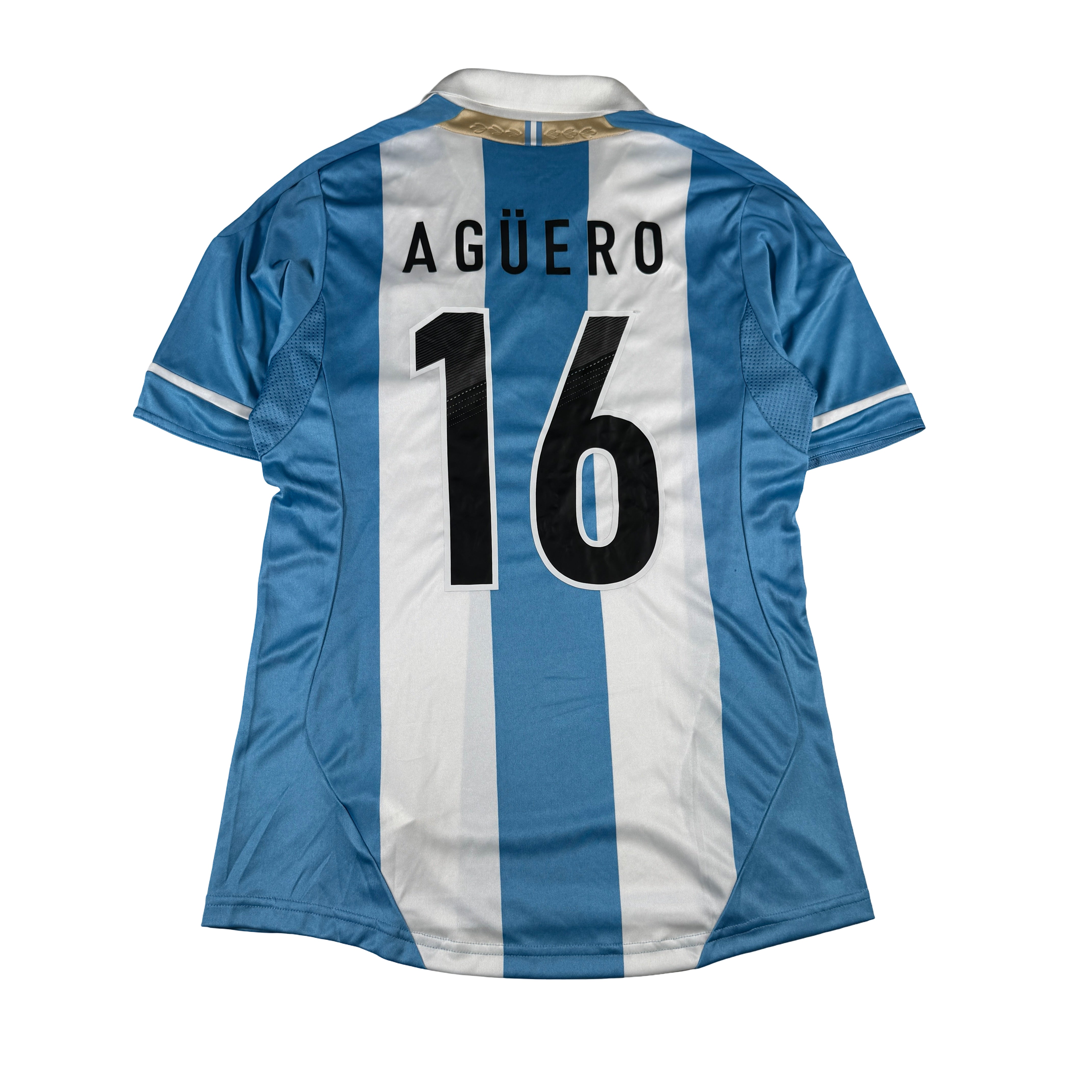 Sergio Aguero Authentic Adidas Argentina World Cup Size S Jersey GA 