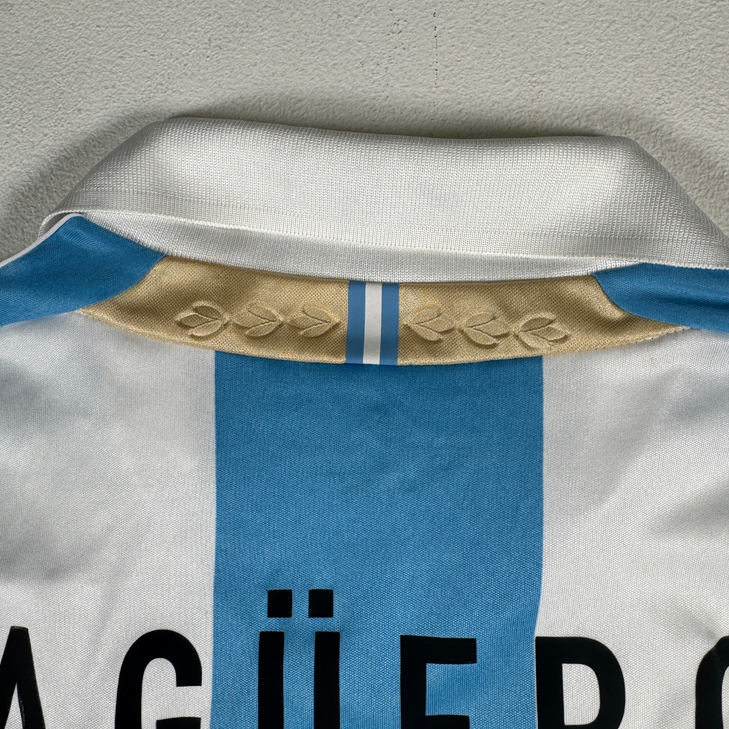 Sergio Aguero Authentic Adidas Argentina World Cup Size S Jersey GA 