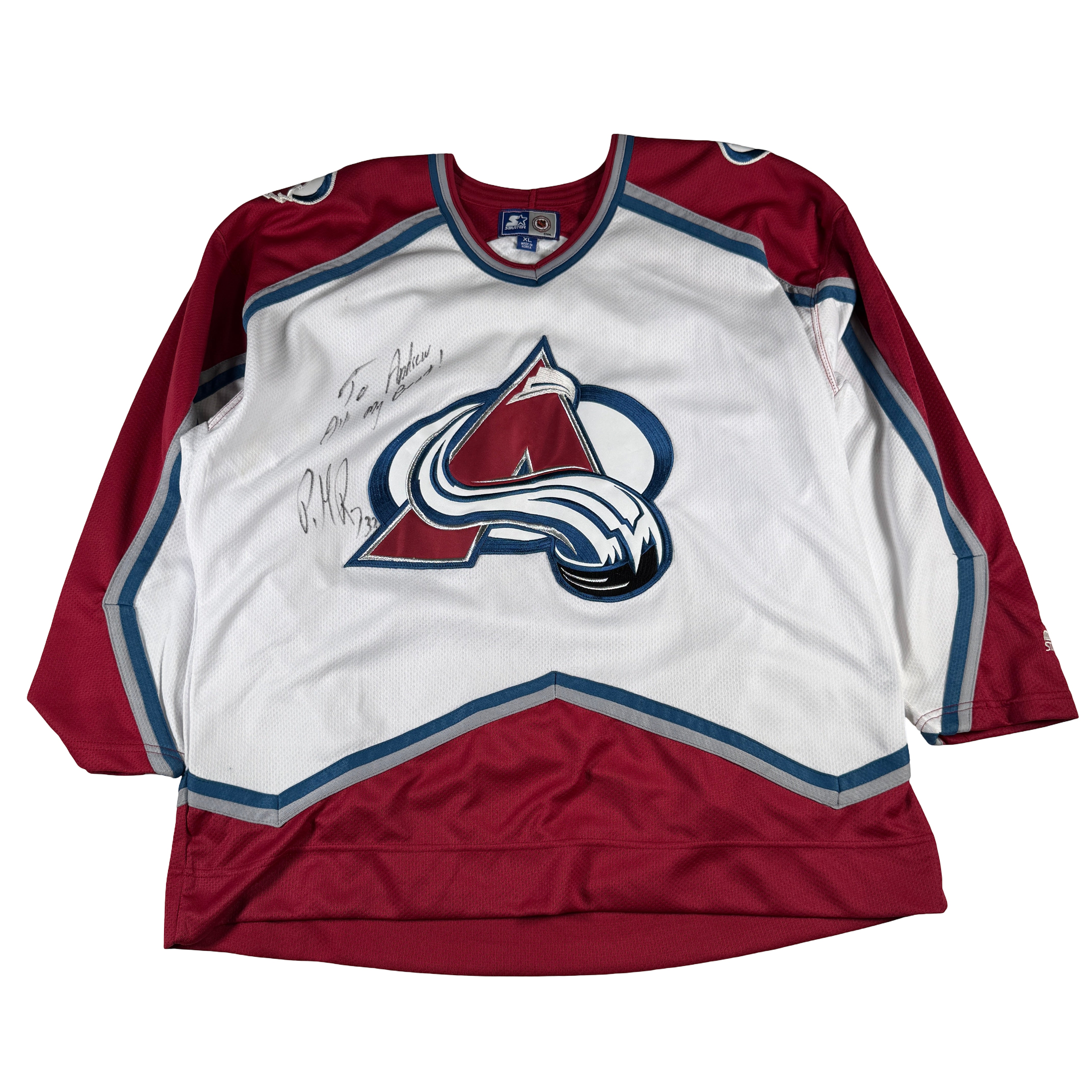 Patrick Roy Colorado Avalanche Autographed Signed Starter Jersey AMCo COA