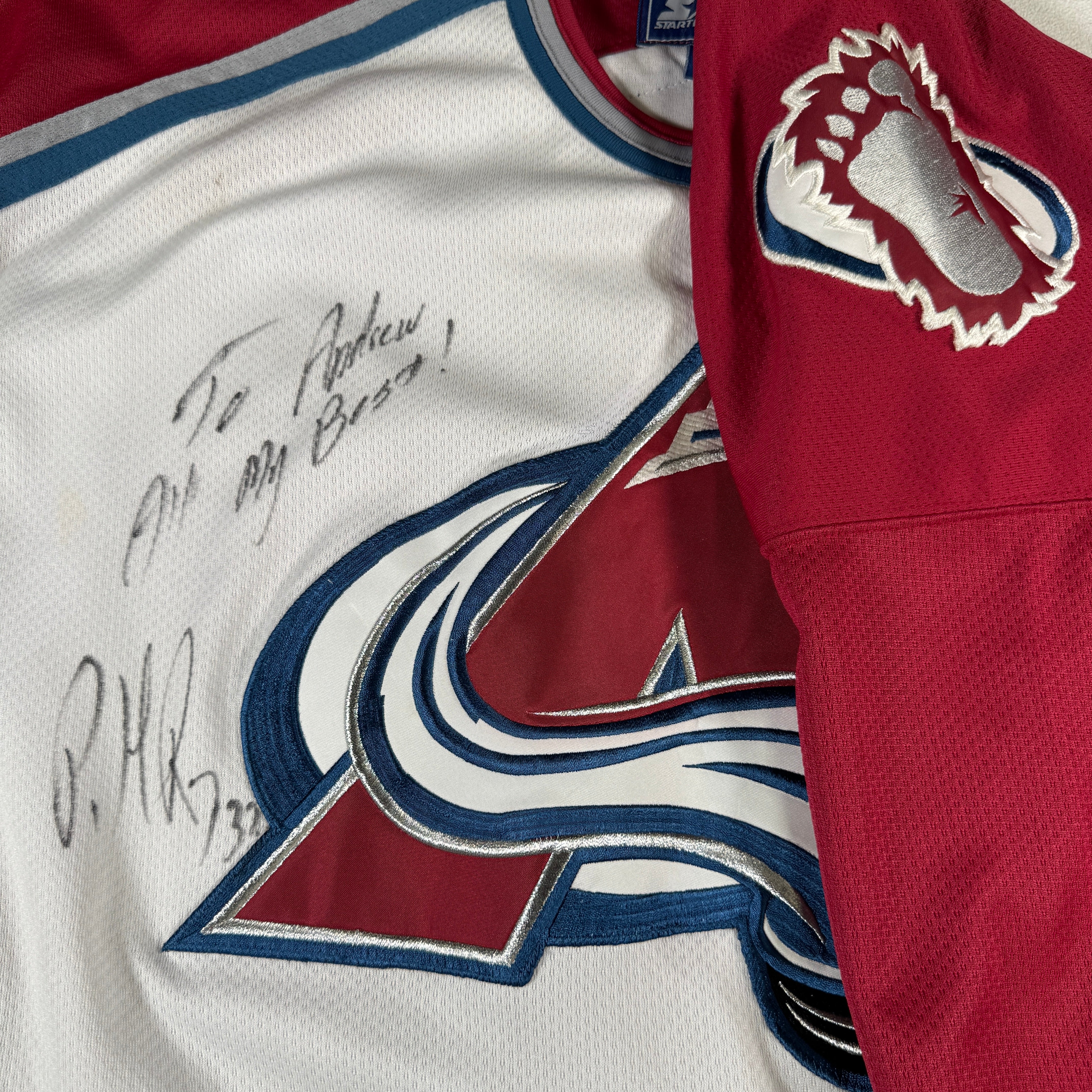 Patrick Roy Colorado Avalanche Autographed Signed Starter Jersey AMCo COA
