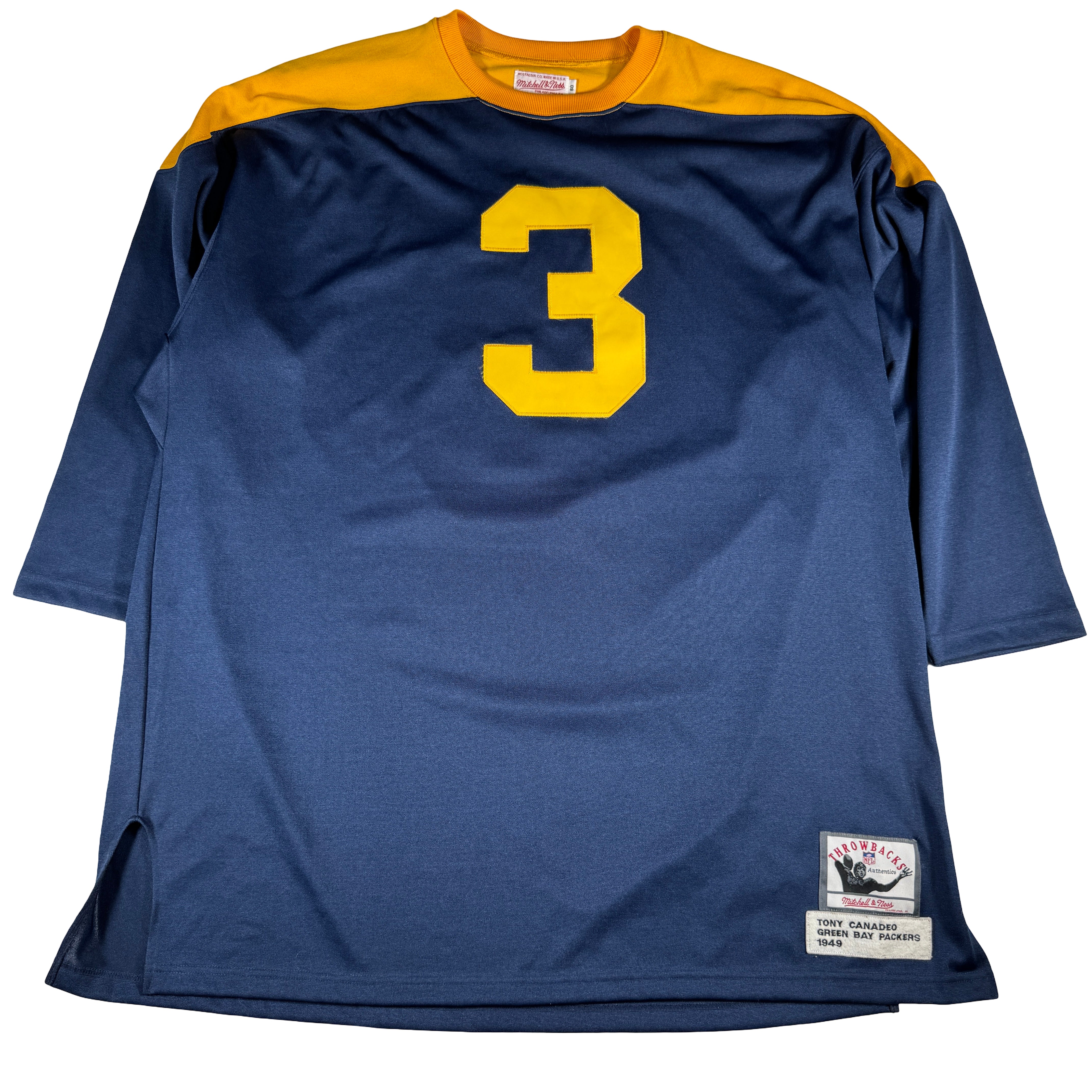 Tony Canadeo Green Bay Packers Autographed Signed Mitchell & Ness Jersey AMCo COA