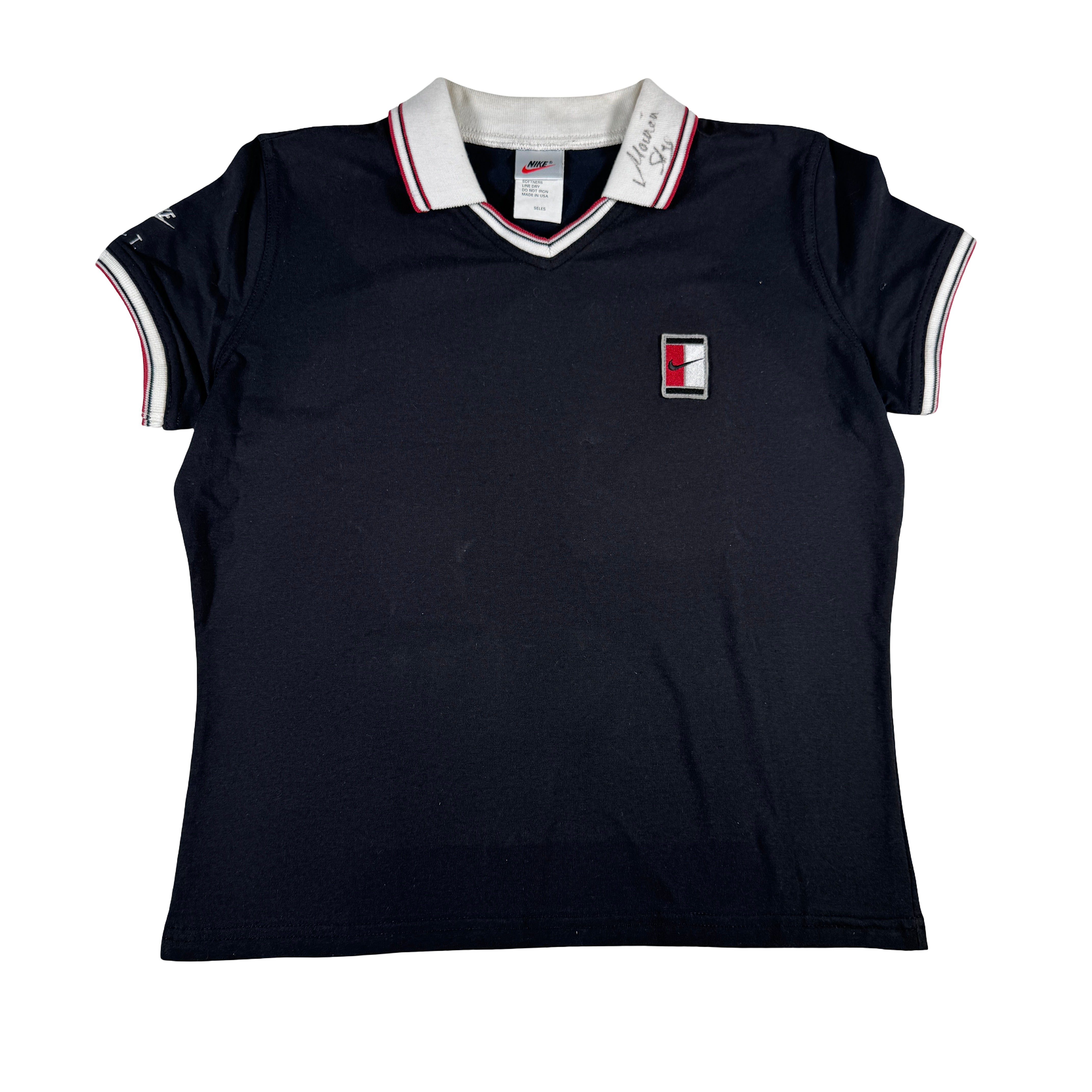 Monica Seles Tennis Match Issued Worn Original Nike Shirt Top JSA LOA