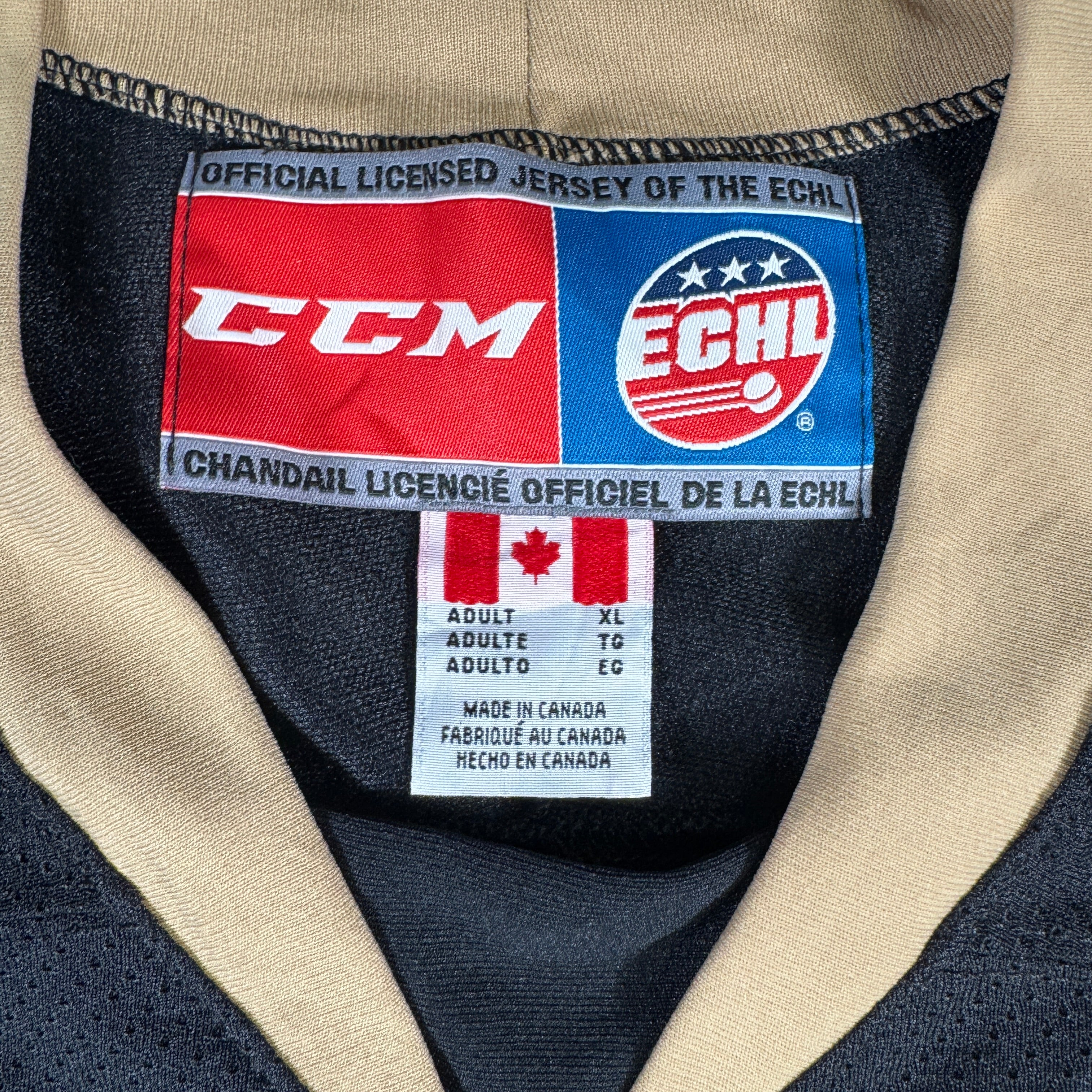 Newfoundland Growlers Original Official CCM ECHL Hockey Jersey GA 