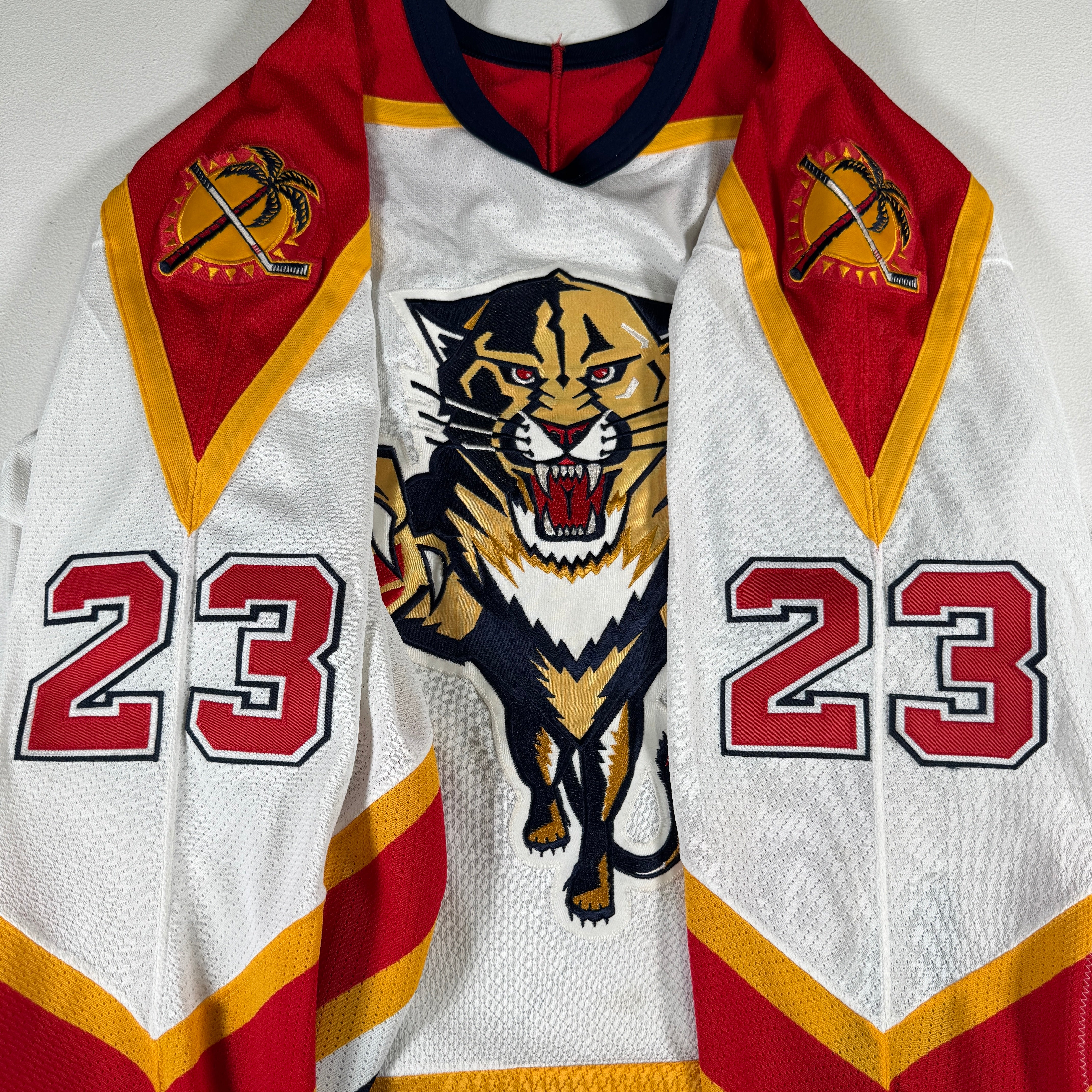 Florida Panthers Vintage Original #23 CCM Maska Authentic Hockey Jersey GA 