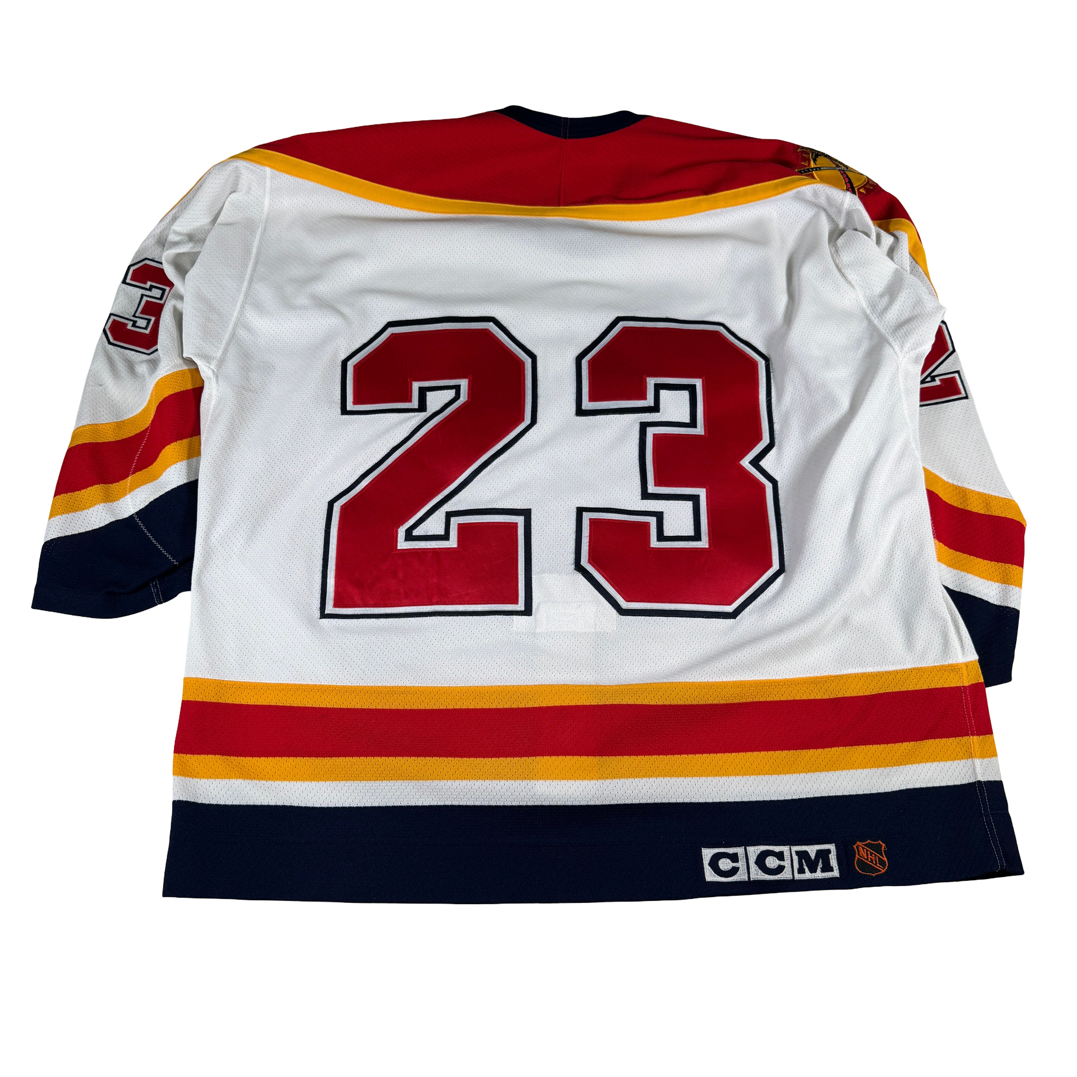 Florida Panthers Vintage Original #23 CCM Maska Authentic Hockey Jersey GA 