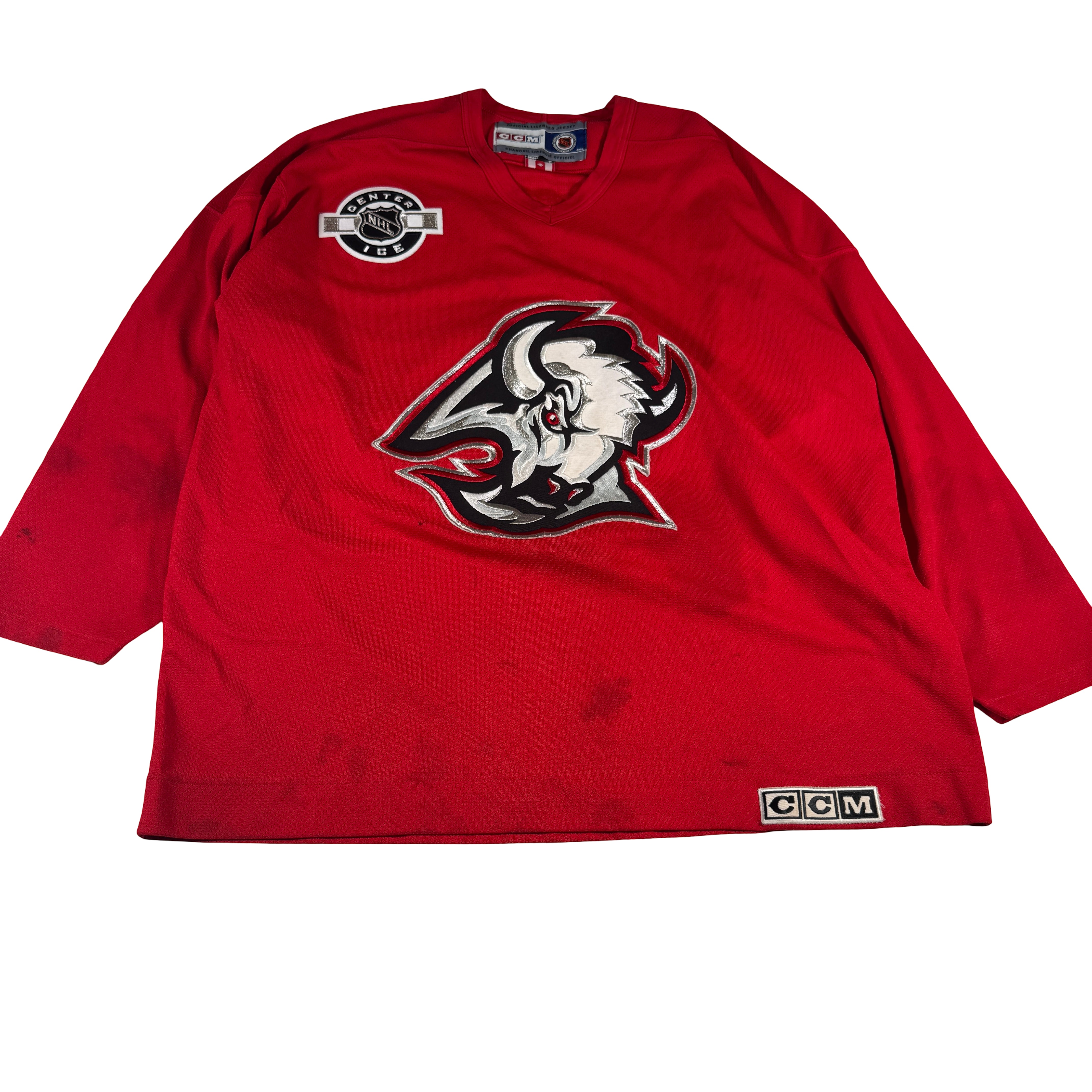 Buffalo Sabres Vintage Original CCM Center Ice Goat Head Practice Jersey GA 