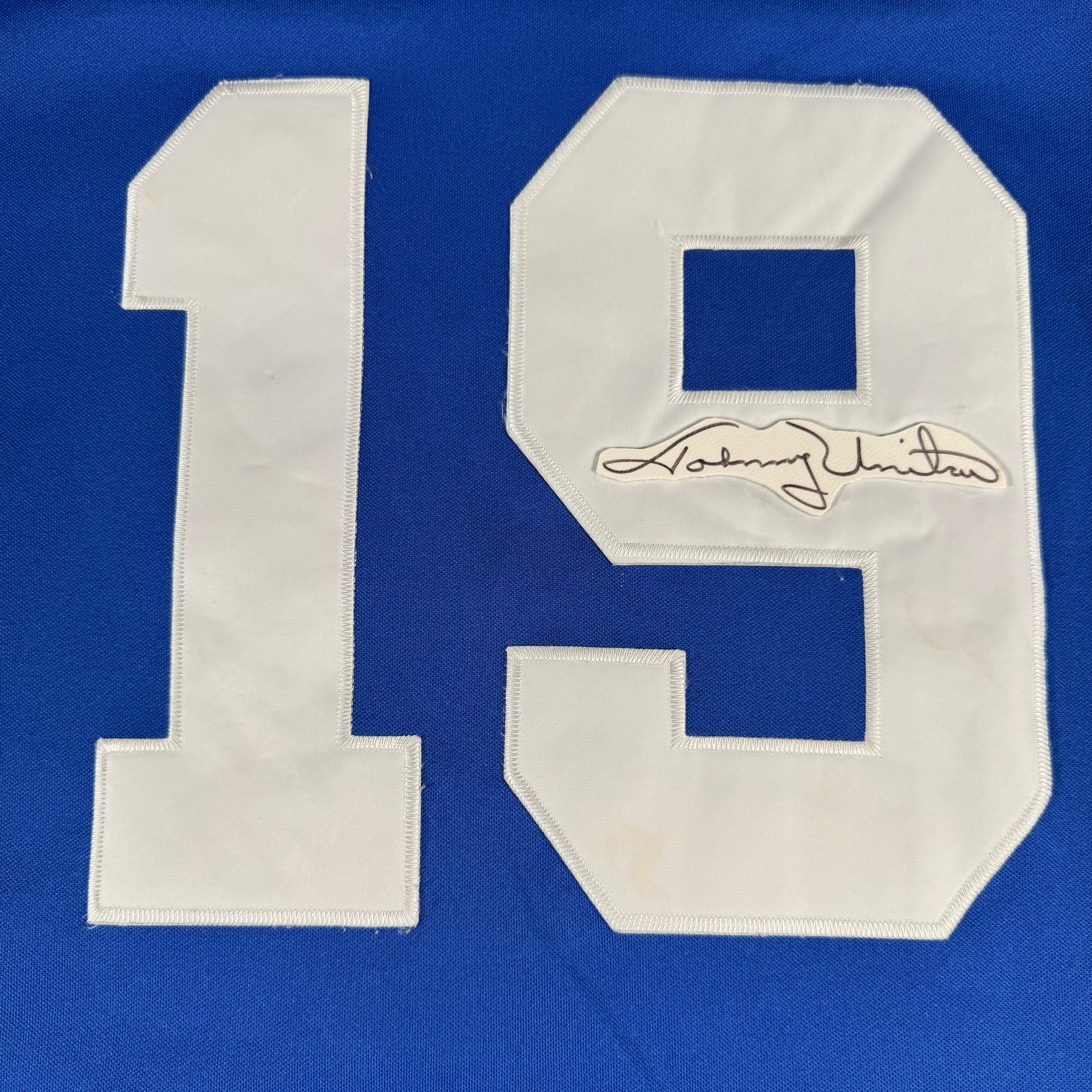 Johnny Unitas Baltimore Colts Autographed Signed Mitchell & Ness Jersey AMCo COA