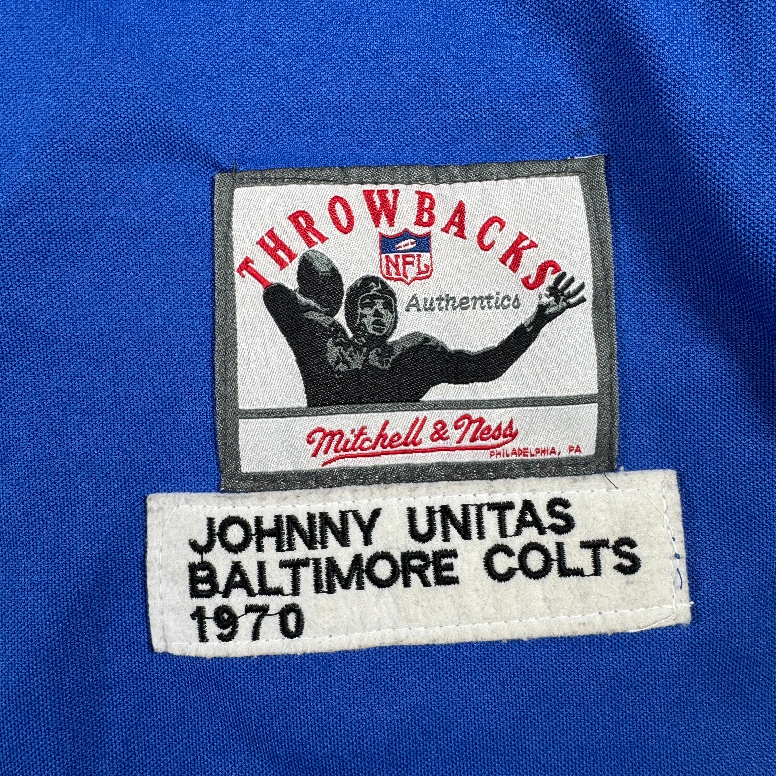 Johnny Unitas Baltimore Colts Autographed Signed Mitchell & Ness Jersey AMCo COA