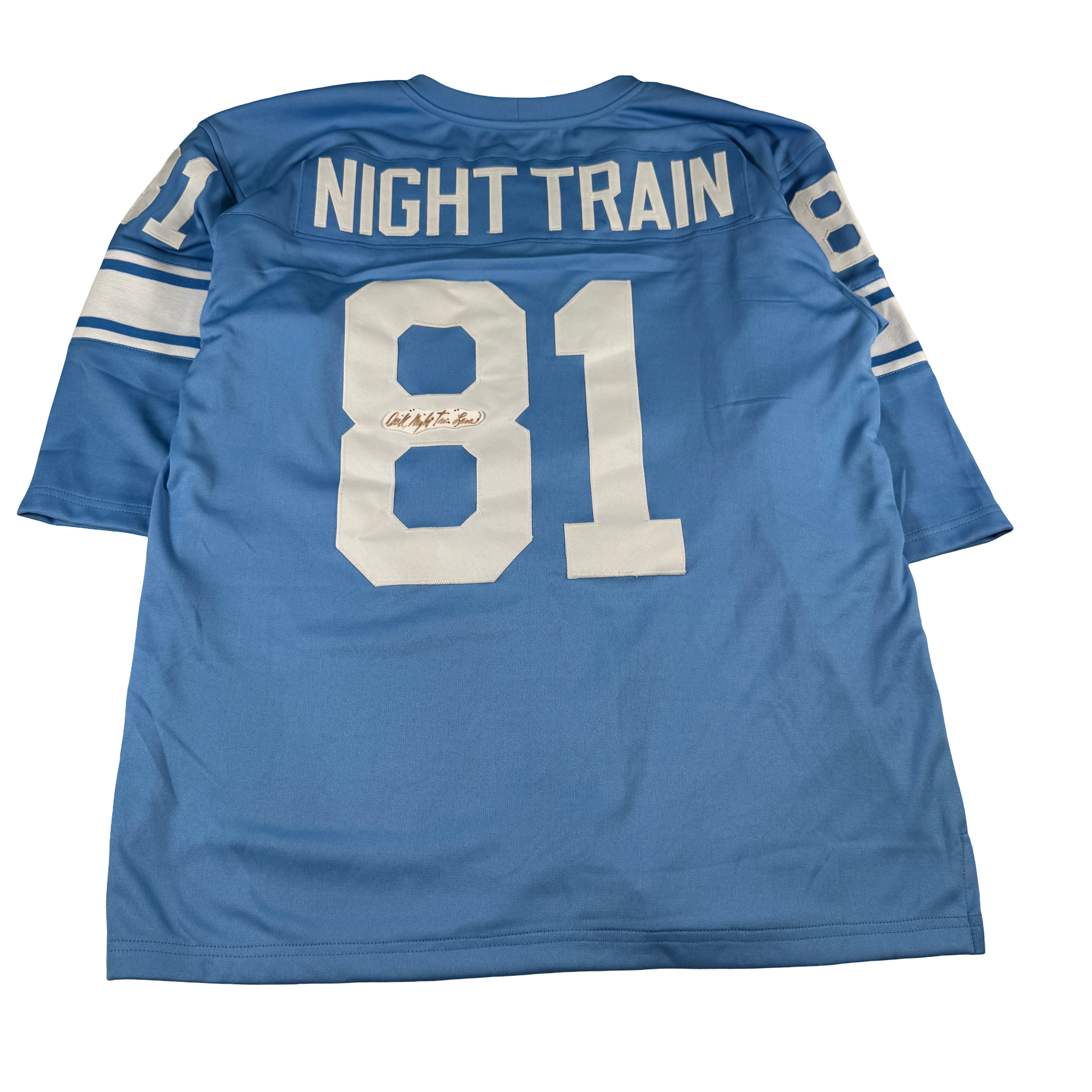 Dick Night Train Lane Hall Of Fame Autographed Signed Jersey Jersey AMCo COA