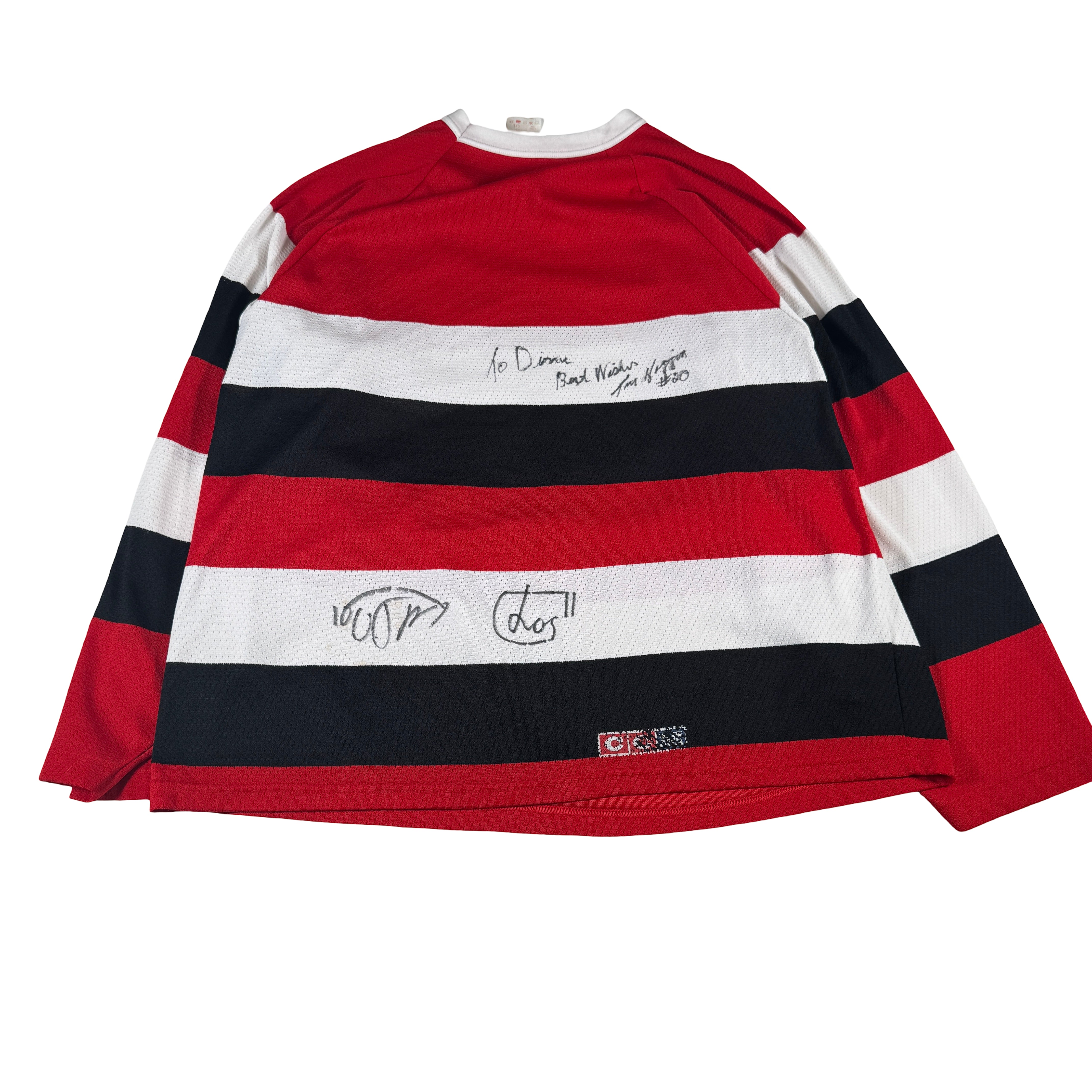 Ottawa 67s Vintage Original CCM Maska Air-Knit Autographed Signed Jersey GA 