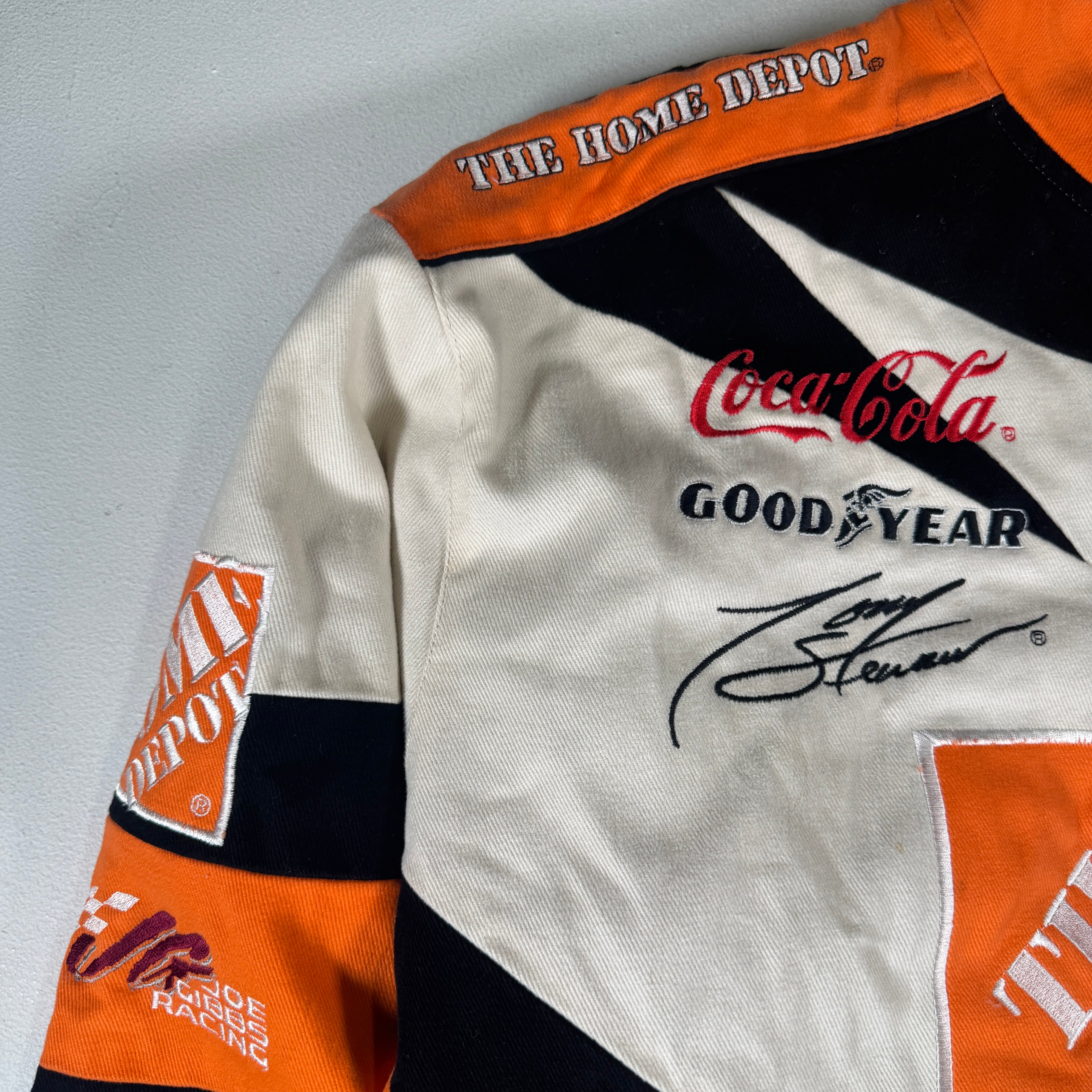 Tony Stewart & Joe Gibbs Autographed Signed Jeff Hamilton Racing Jacket AMCo LOA