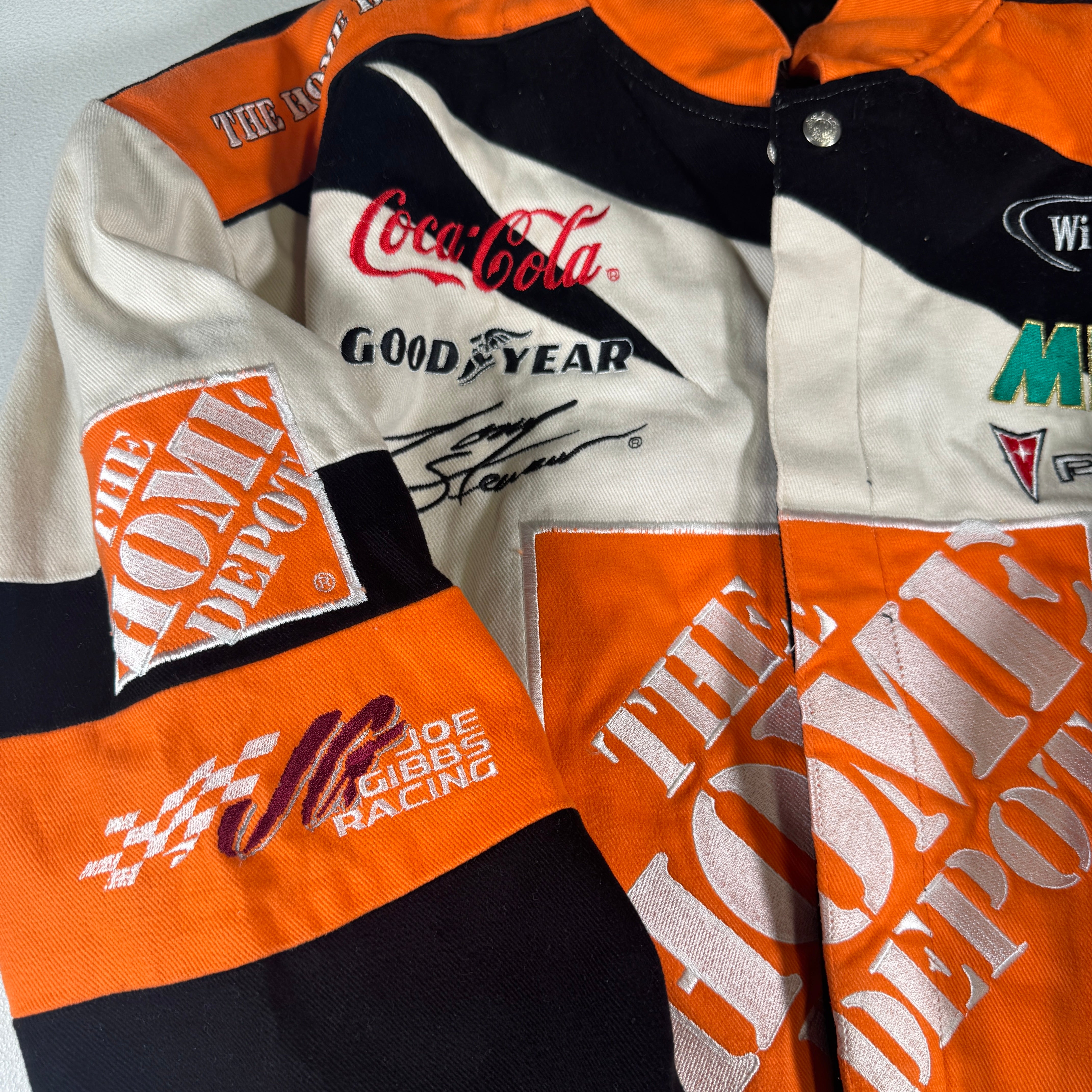 Tony Stewart & Joe Gibbs Autographed Signed Jeff Hamilton Racing Jacket AMCo LOA