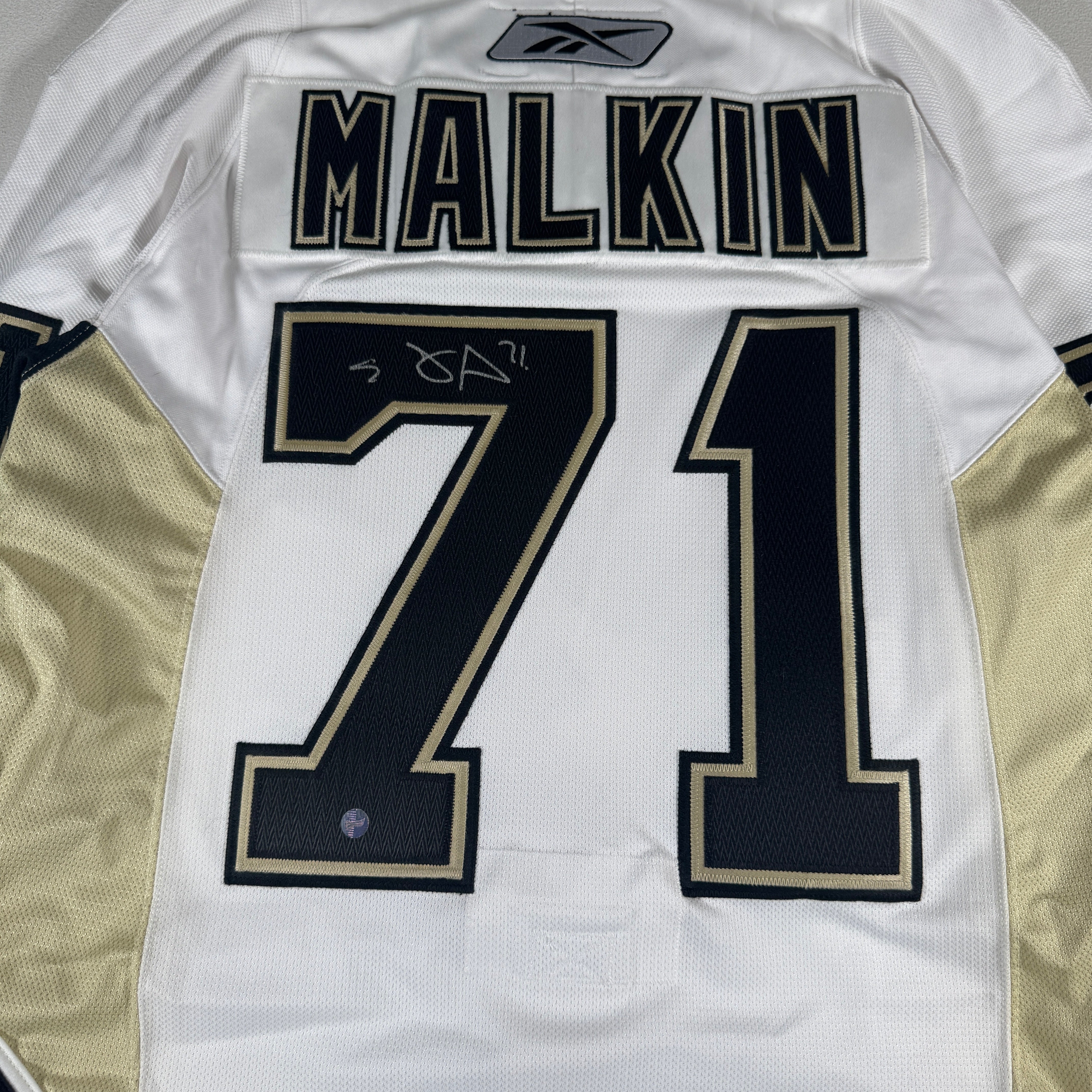 Evgeni Malkin 2016 Stanley Cup Finals Autographed Signed Reebok MIC Penguins Jersey Frameworth COA