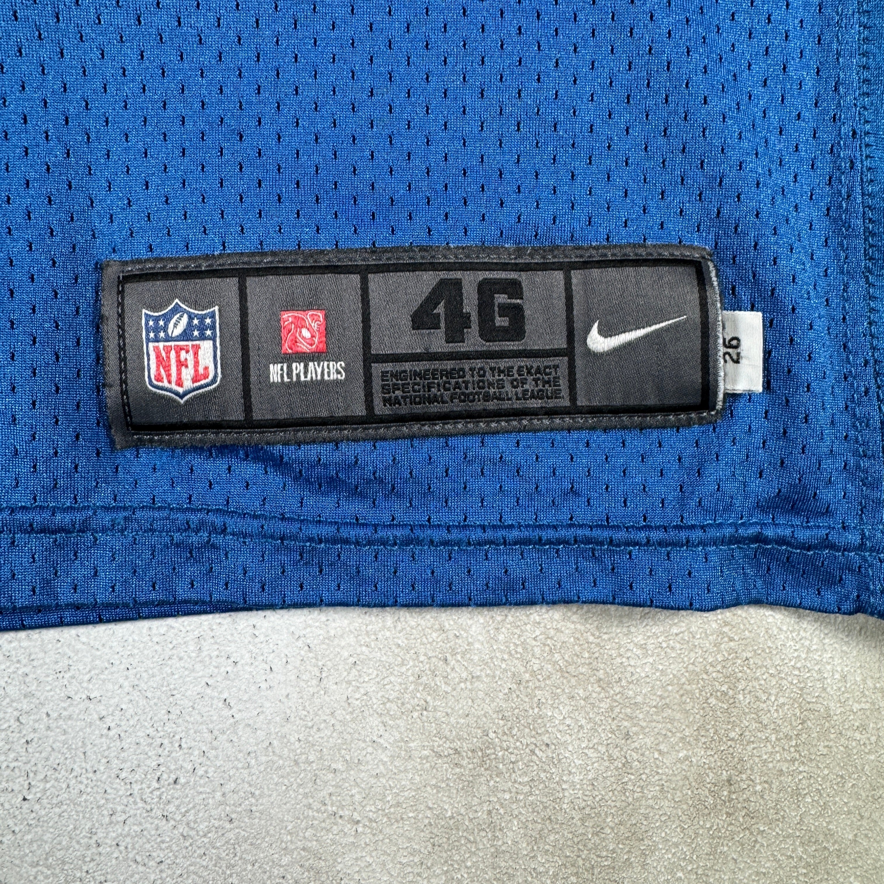 Detroit Lions #89 2024 Era White Game Worn Used Nike Practice Jersey GA 