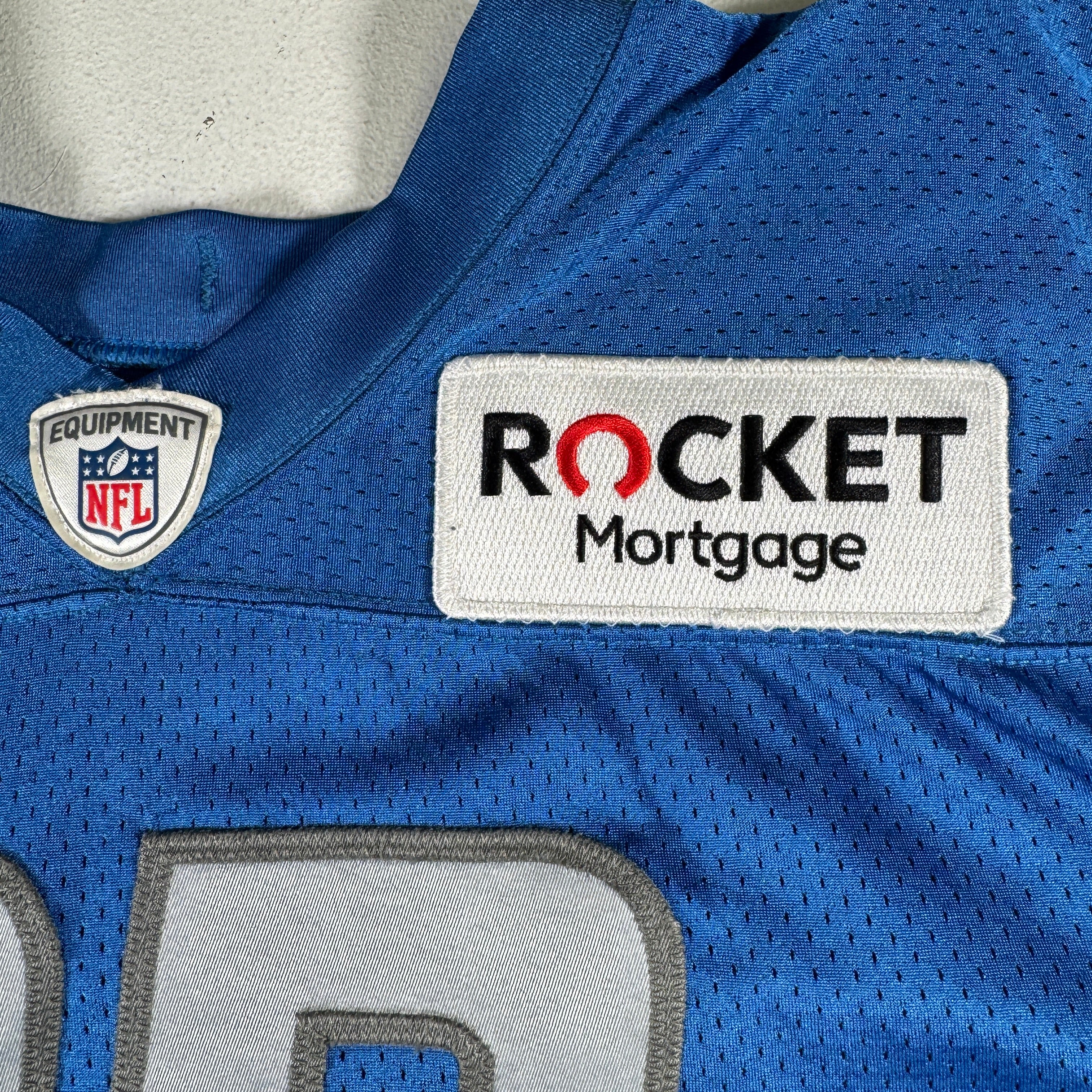 Detroit Lions #90 2024 Era White Game Worn Used Nike Practice Jersey GA 