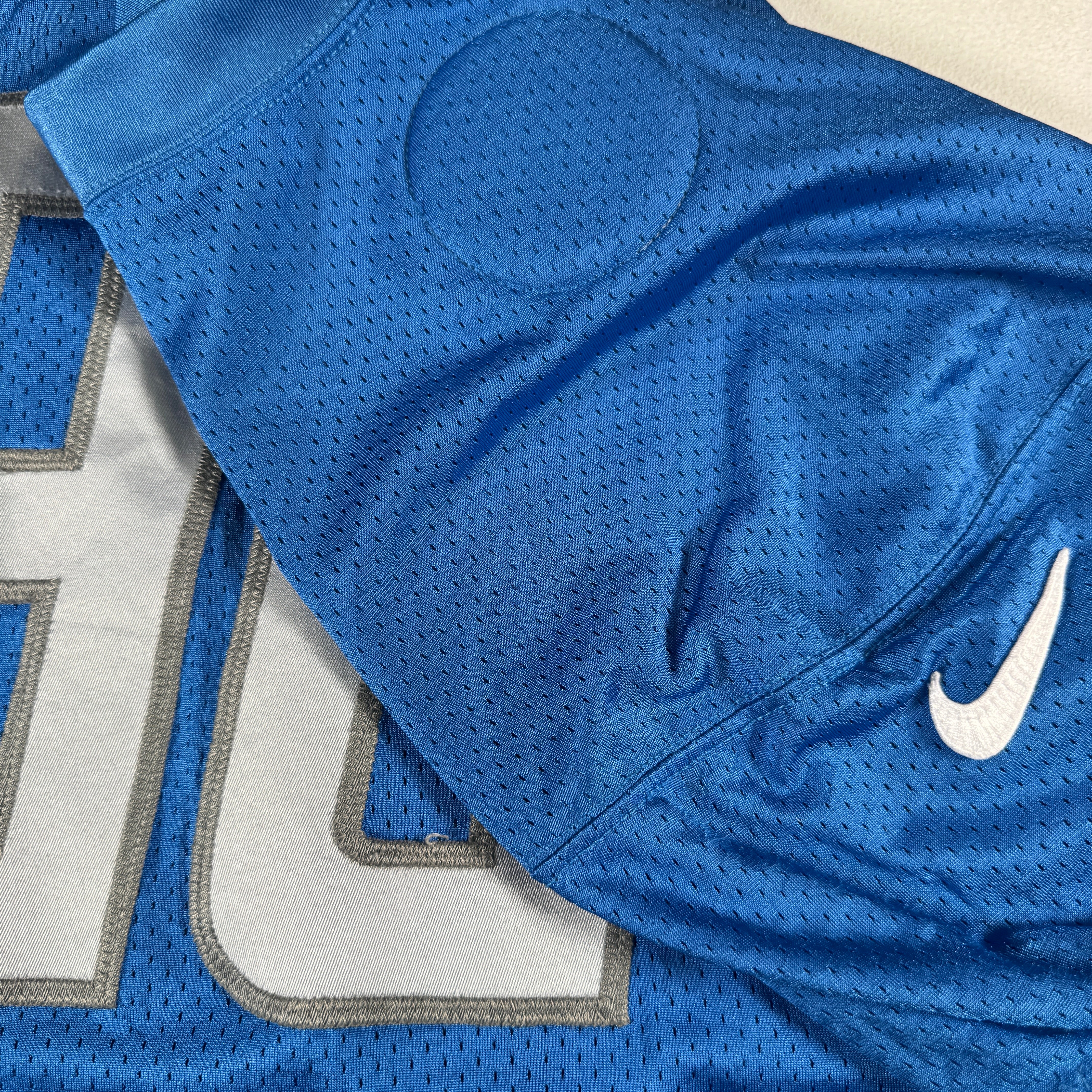 Detroit Lions #90 2024 Era White Game Worn Used Nike Practice Jersey GA 