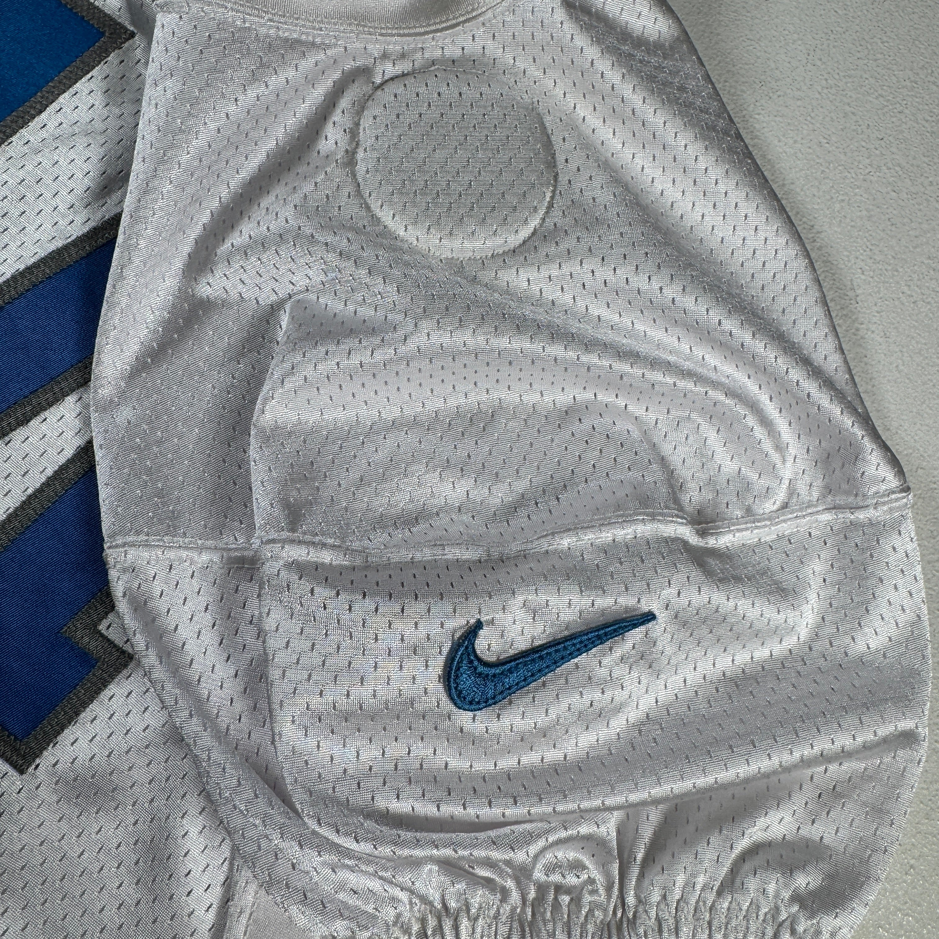 Detroit Lions #14 2024 Era White Game Worn Used Nike Practice Jersey GA 