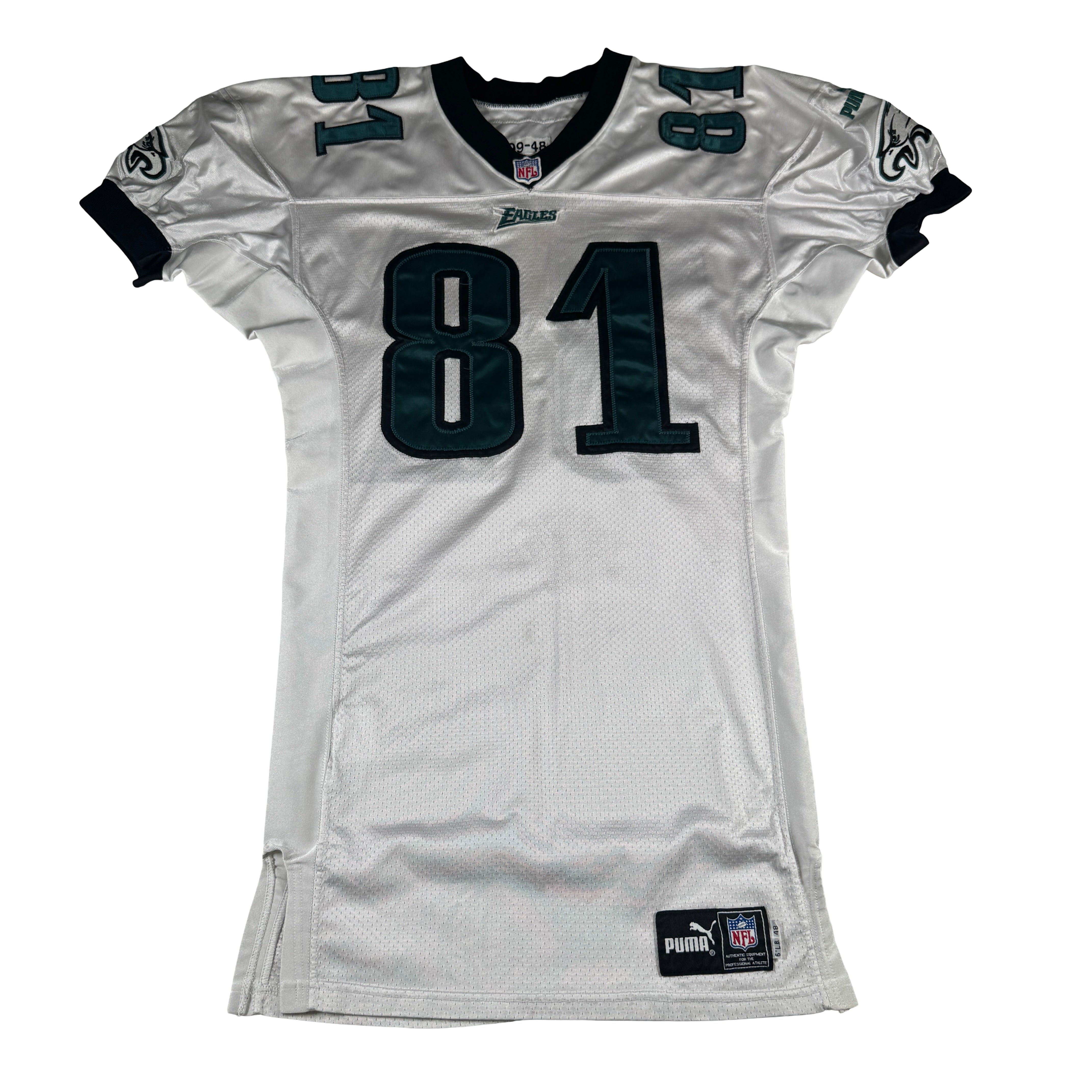 Charles Johnson 1999 Game Worn Used Issued Philadelphia Eagles Jersey GA 