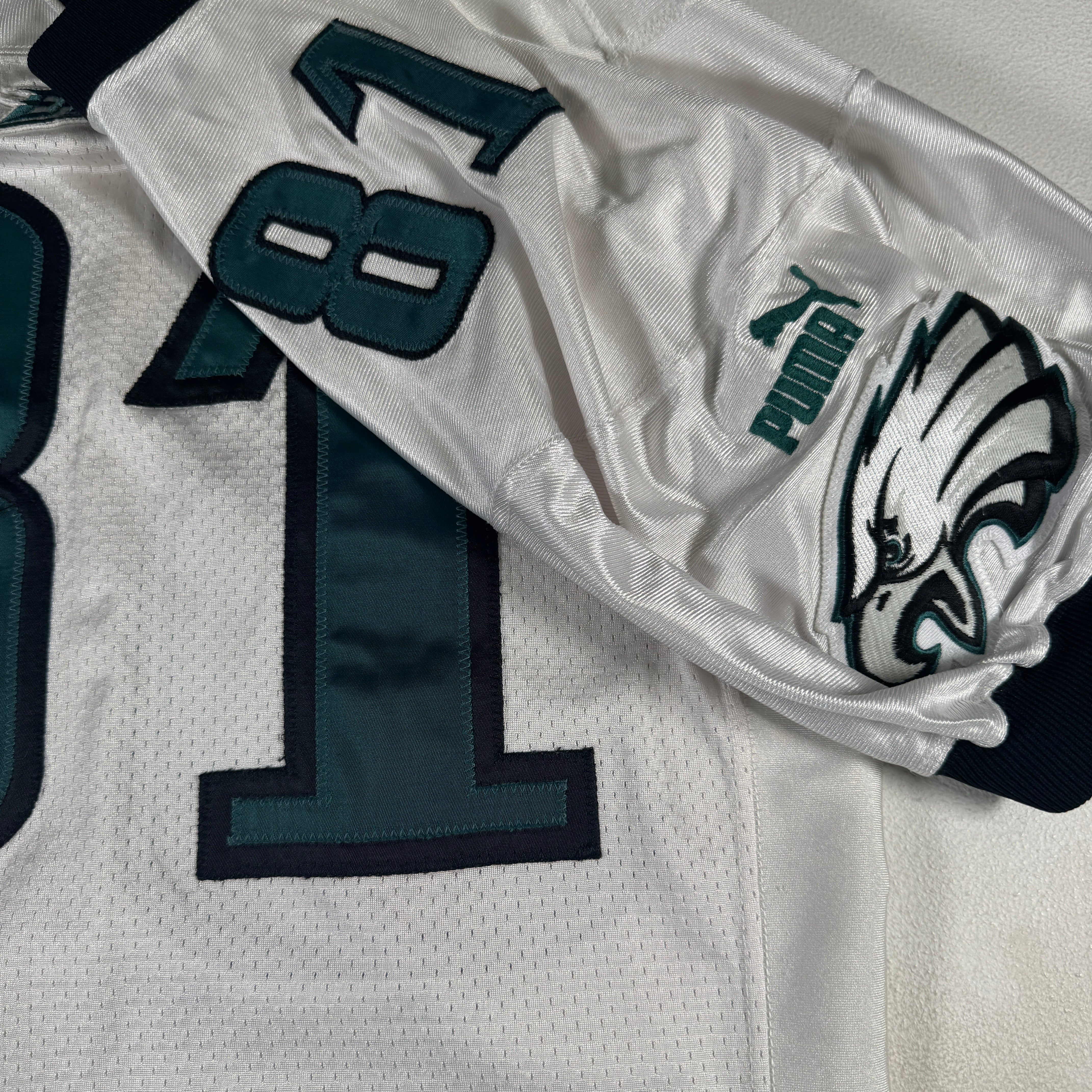 Charles Johnson 1999 Game Worn Used Issued Philadelphia Eagles Jersey GA 