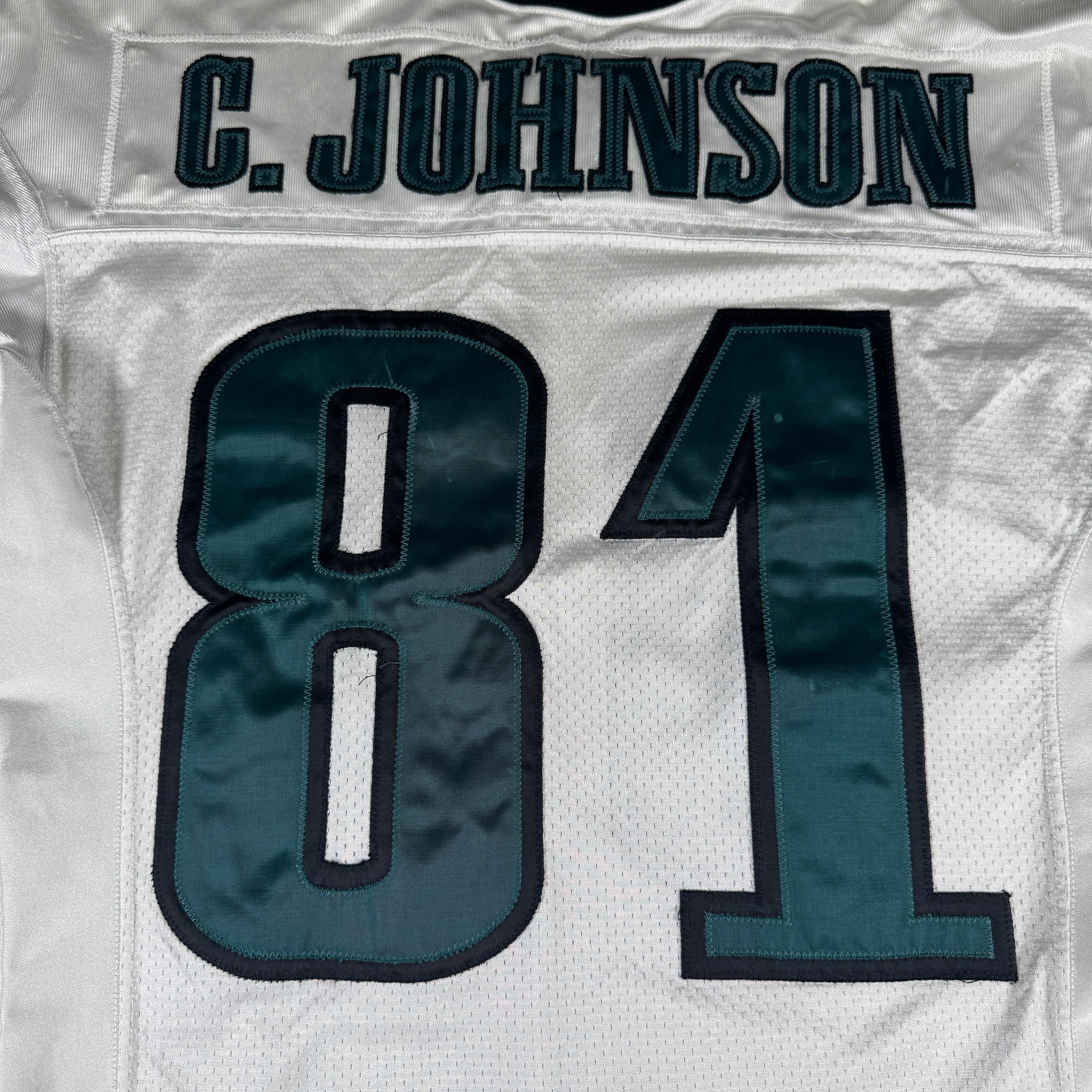 Charles Johnson 1999 Game Worn Used Issued Philadelphia Eagles Jersey GA 