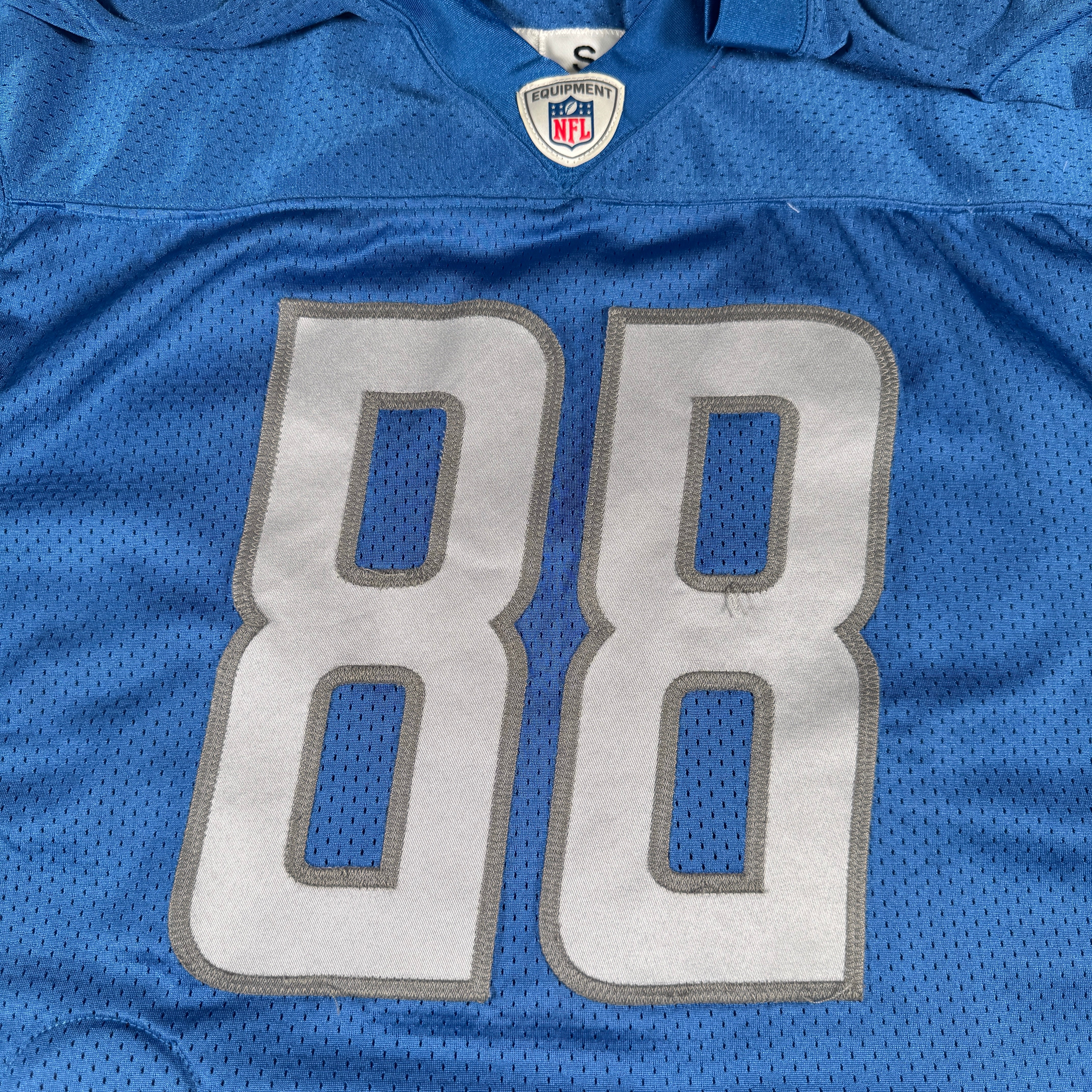 Detroit Lions #88 2024 Era White Game Worn Used Nike Practice Jersey GA 