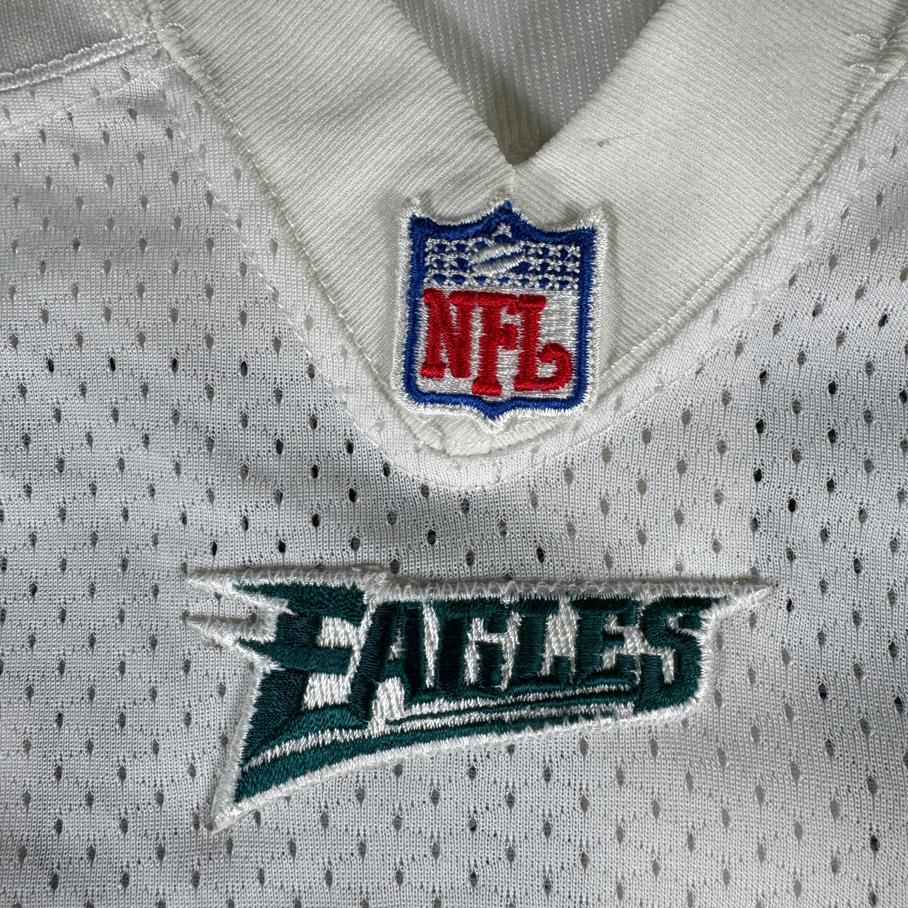 Barrett Brooks 1990s Game Worn Used Issued Philadelphia Eagles Jersey GA 