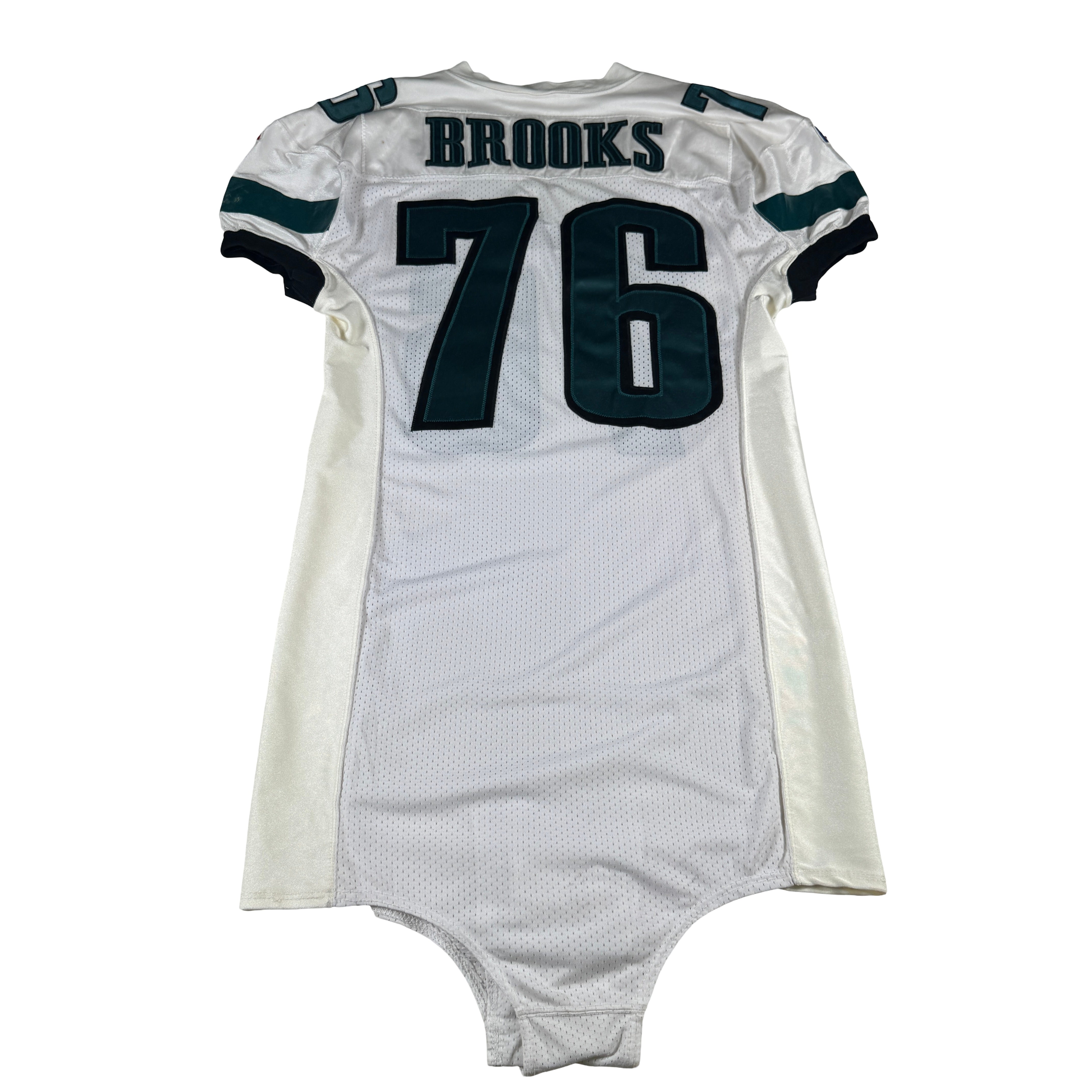 Barrett Brooks 1990s Game Worn Used Issued Philadelphia Eagles Jersey GA 