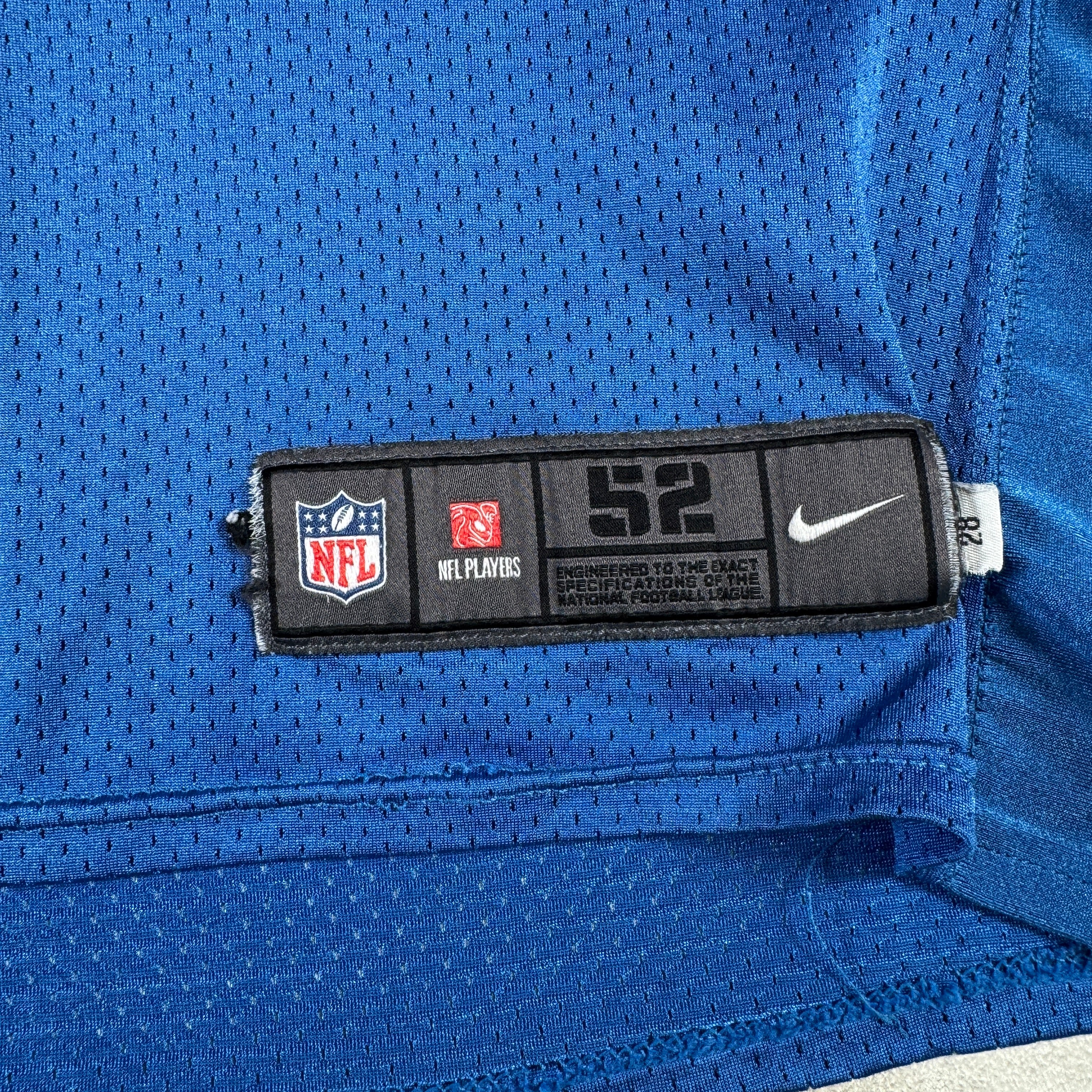 Detroit Lions #75 2024 Era White Game Worn Used Nike Practice Jersey GA 