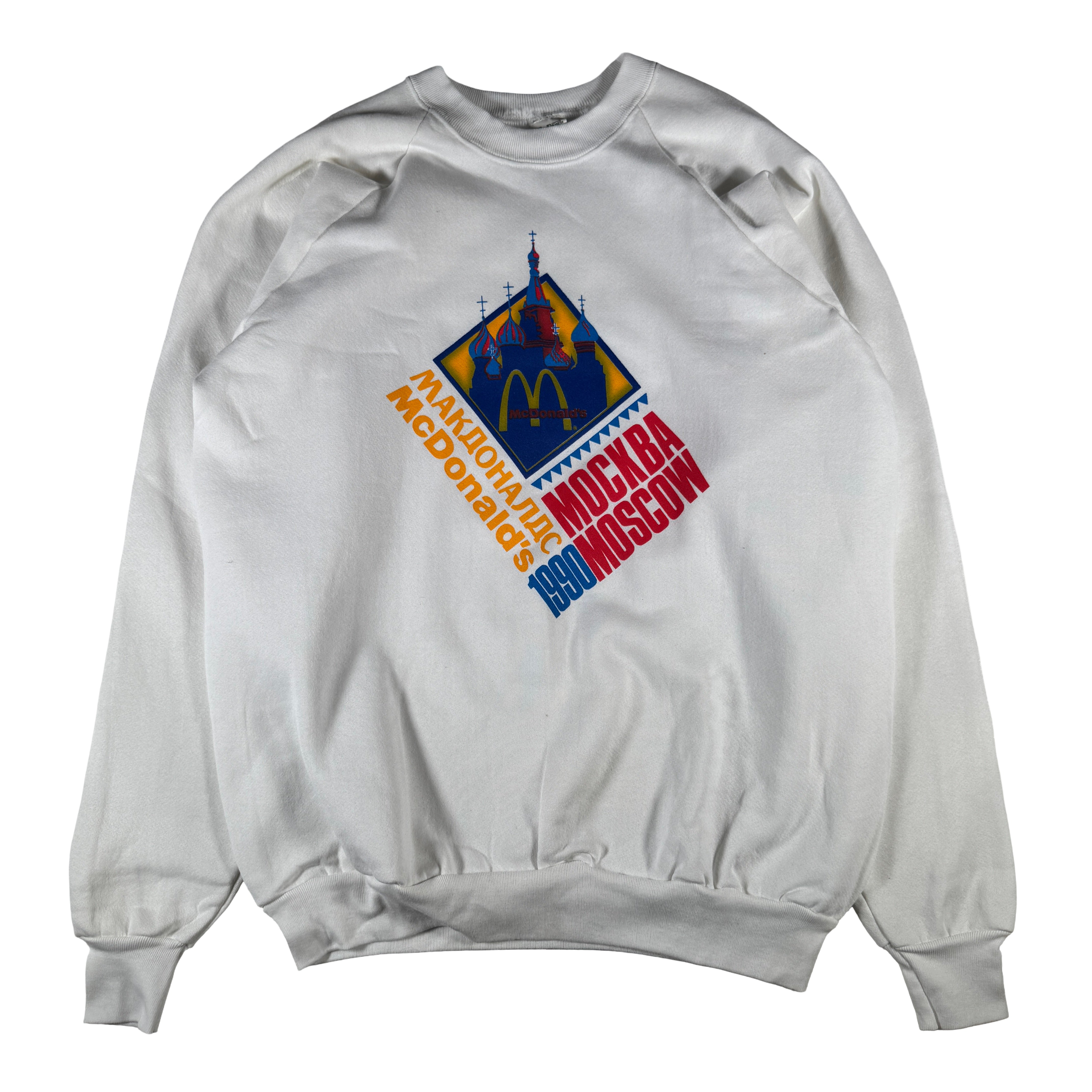 McDonalds 1990 Moscow Grand Opening First Russia Location Vintage Original Sweater GA 