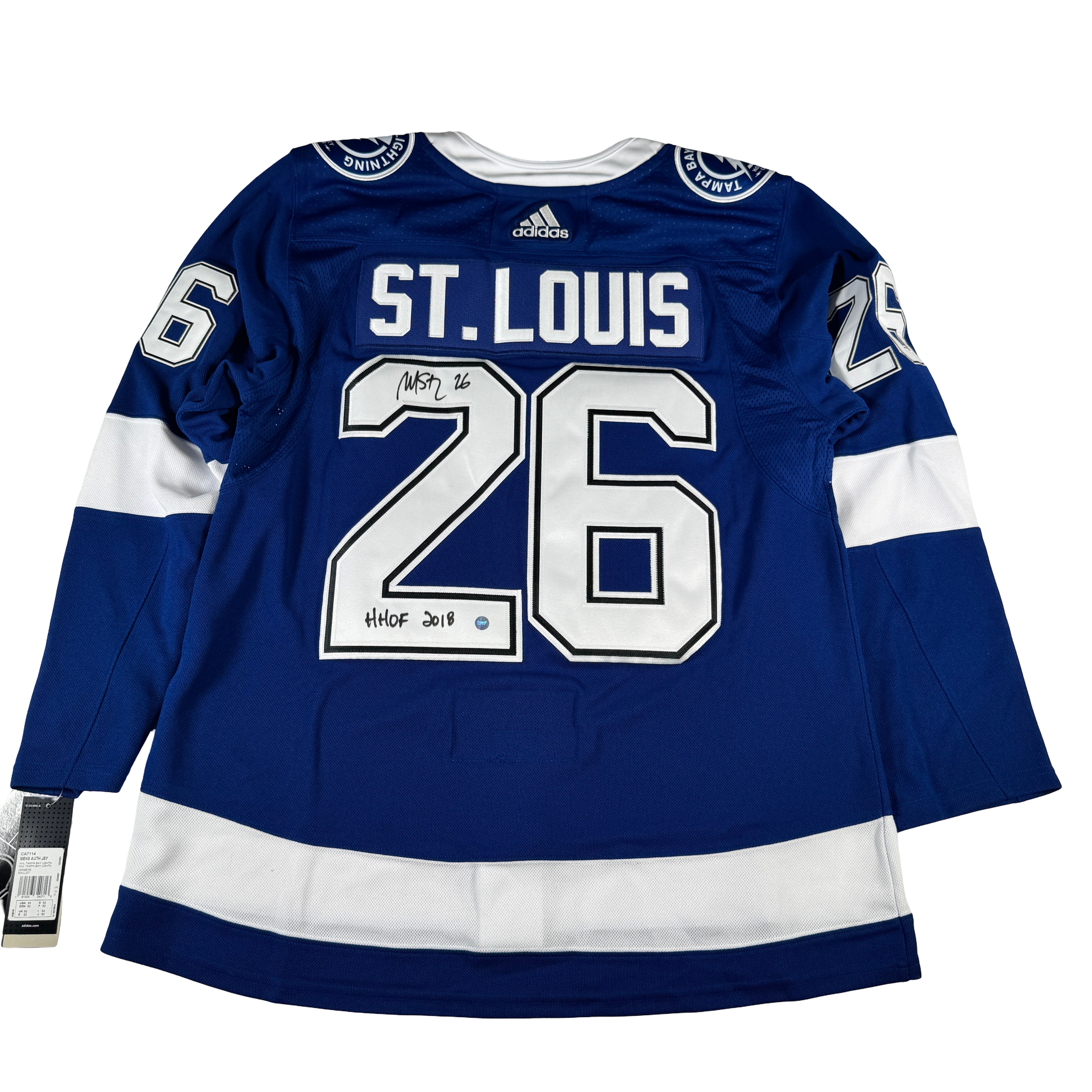 Martin St. Louis Tampa Bay Lightning Autographed Signed Jersey Frameworth COA
