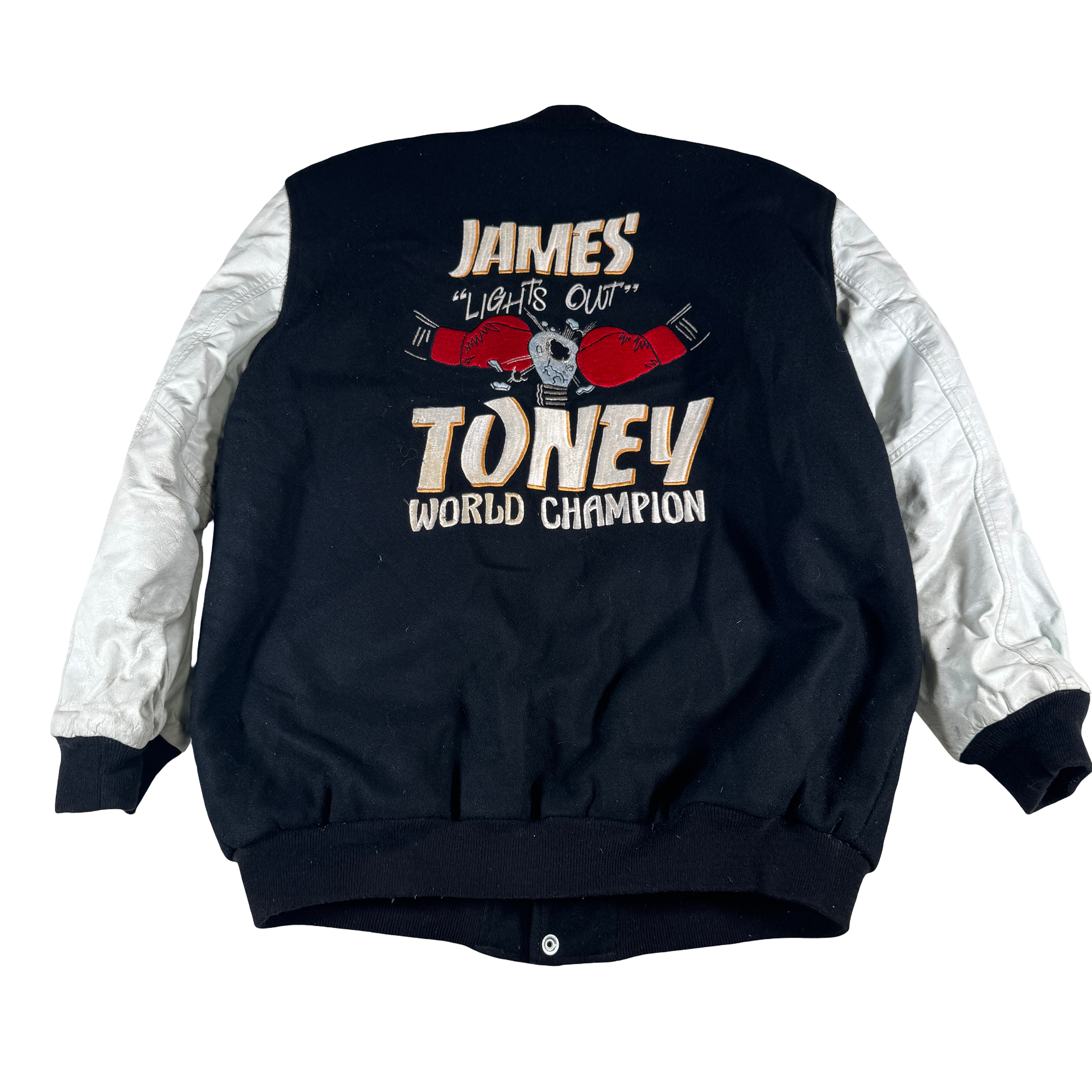 James Toney Lights Out Personal Worn Used Vintage Lettermen Jacket GA 