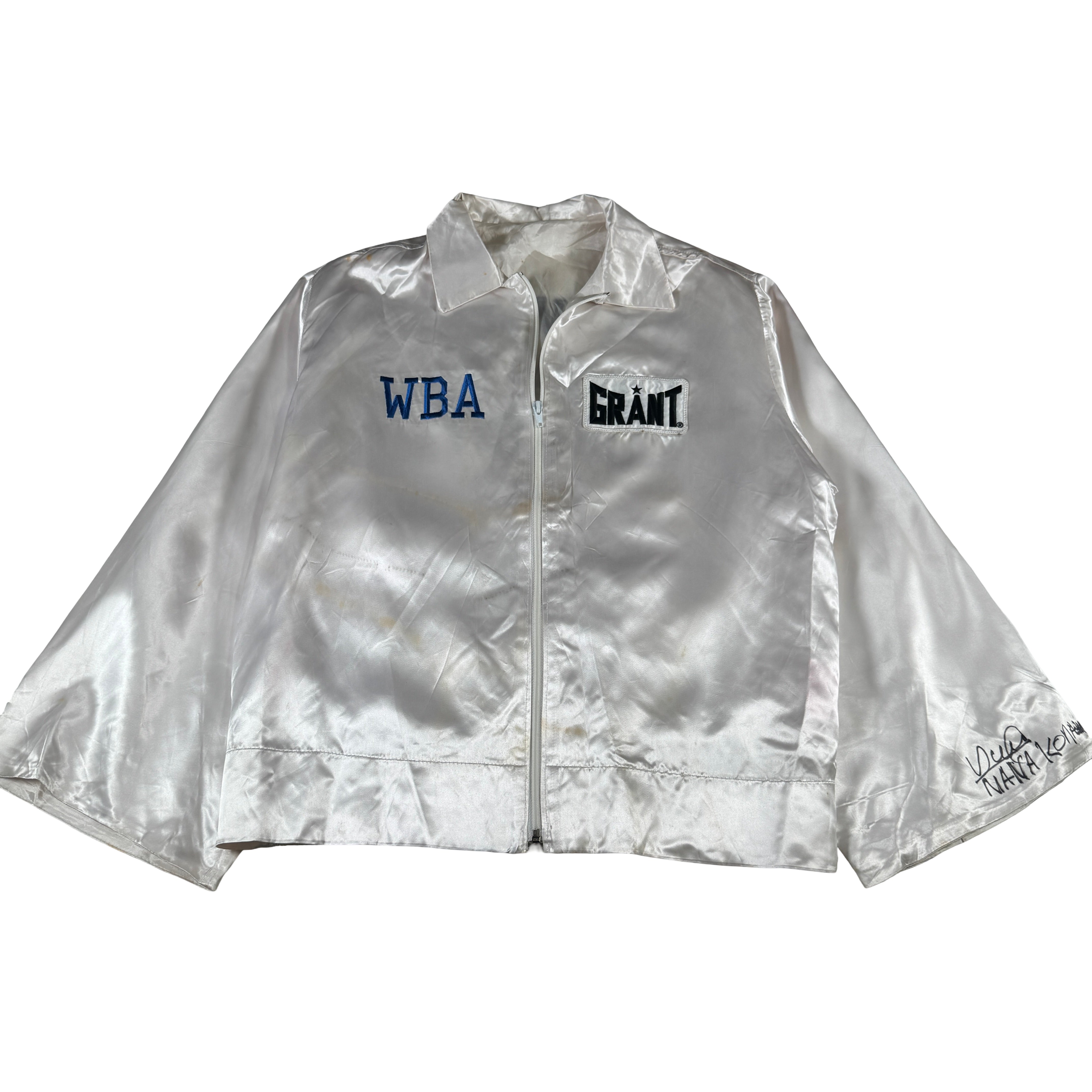 Marvelous Nana Konadu Ghanaian Boxer Worn Used Signed Jacket GA 