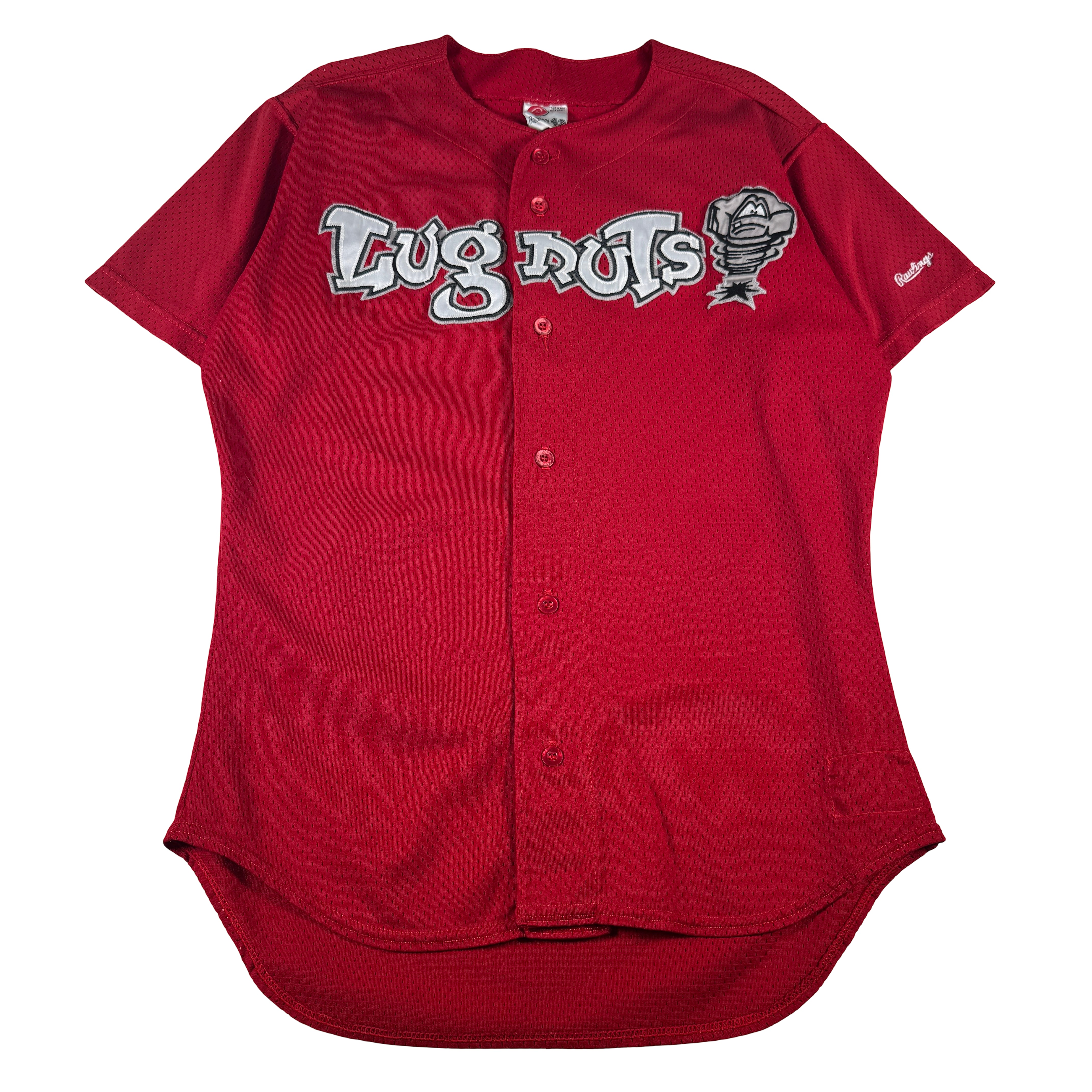 Lansing Lugnuts 1996 Inaugural Season Game Used Worn Batting Practice Jersey GA 