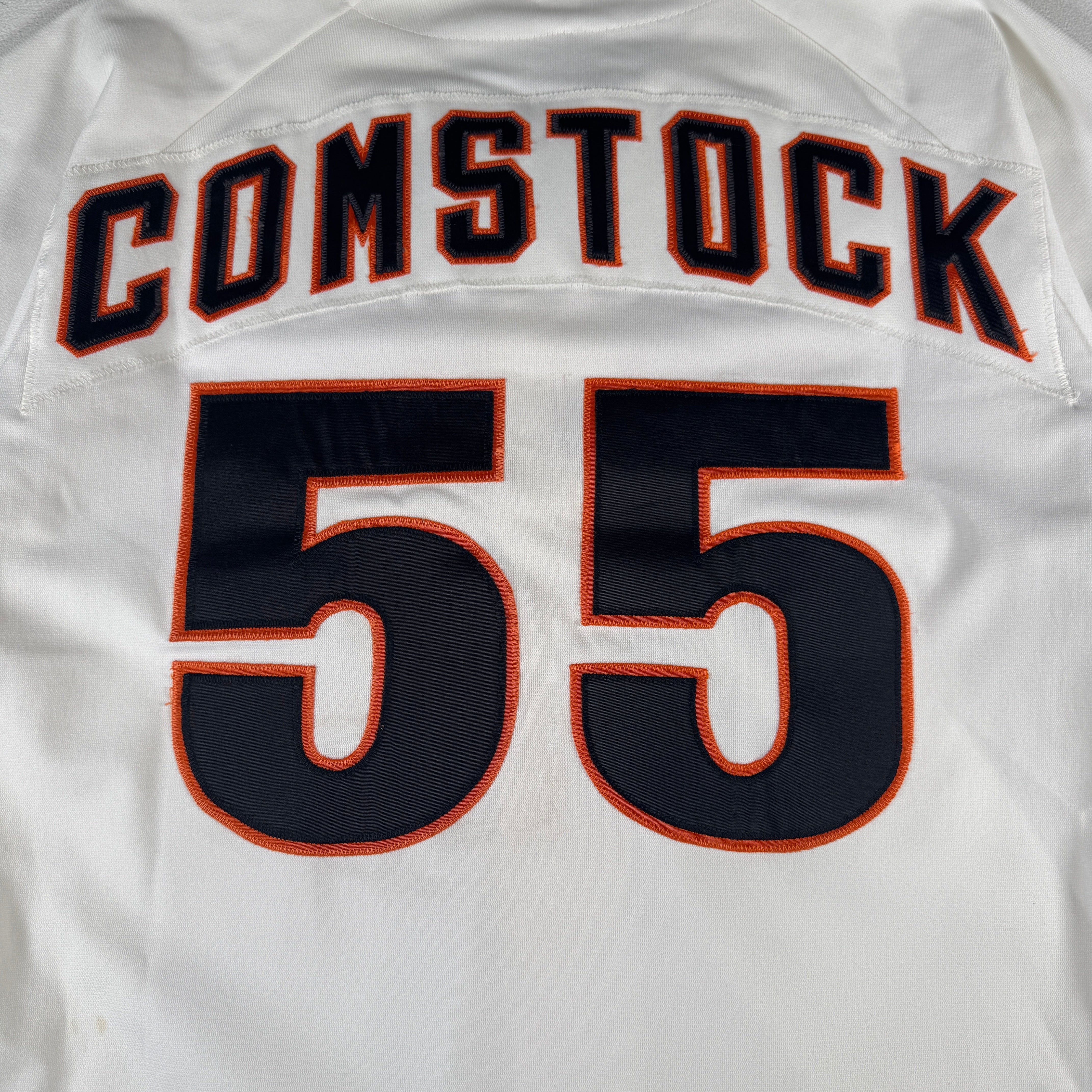 Keith Comstock Game Worn Used 1987 San Francisco Giants Jersey GA 