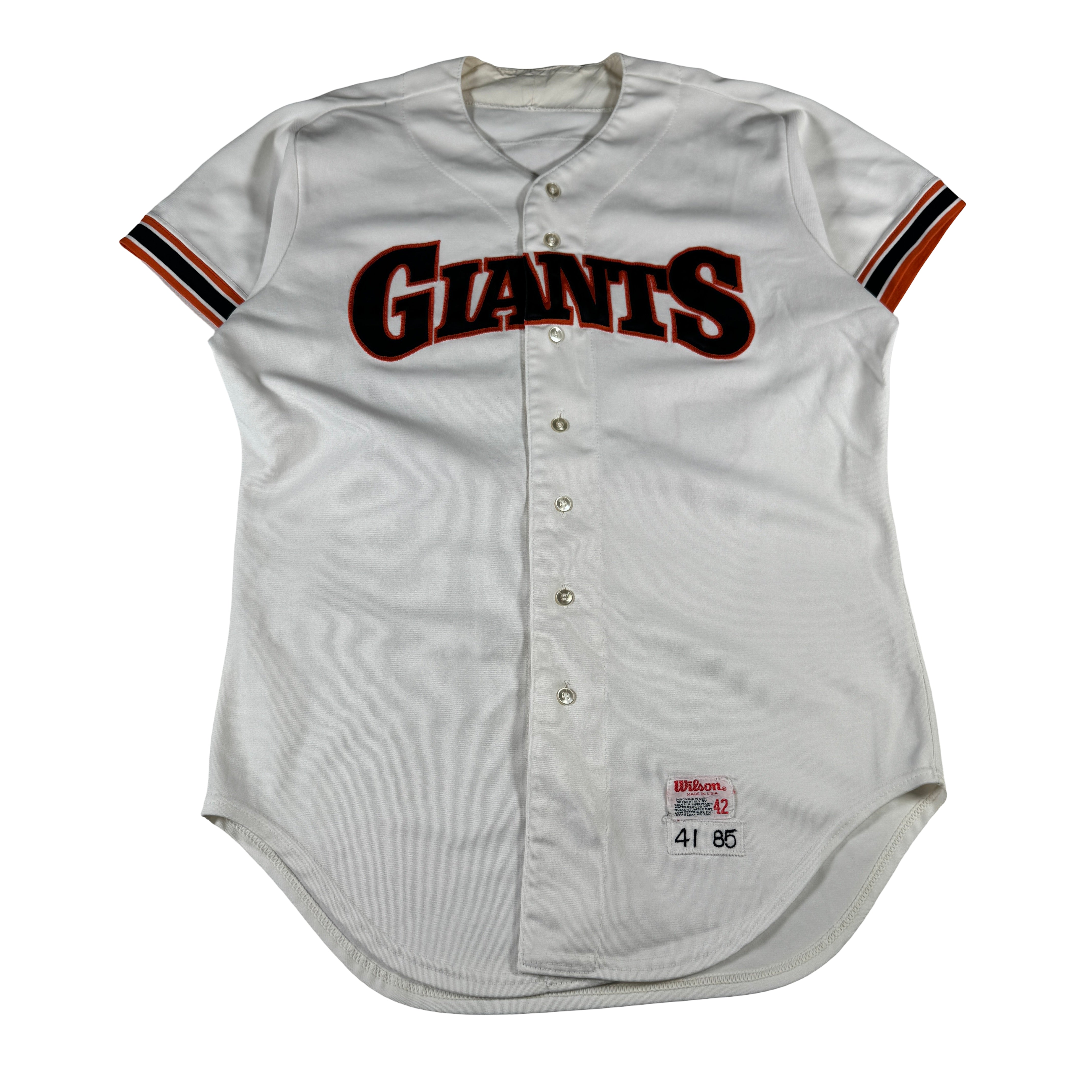 Keith Comstock Game Worn Used 1987 San Francisco Giants Jersey GA 