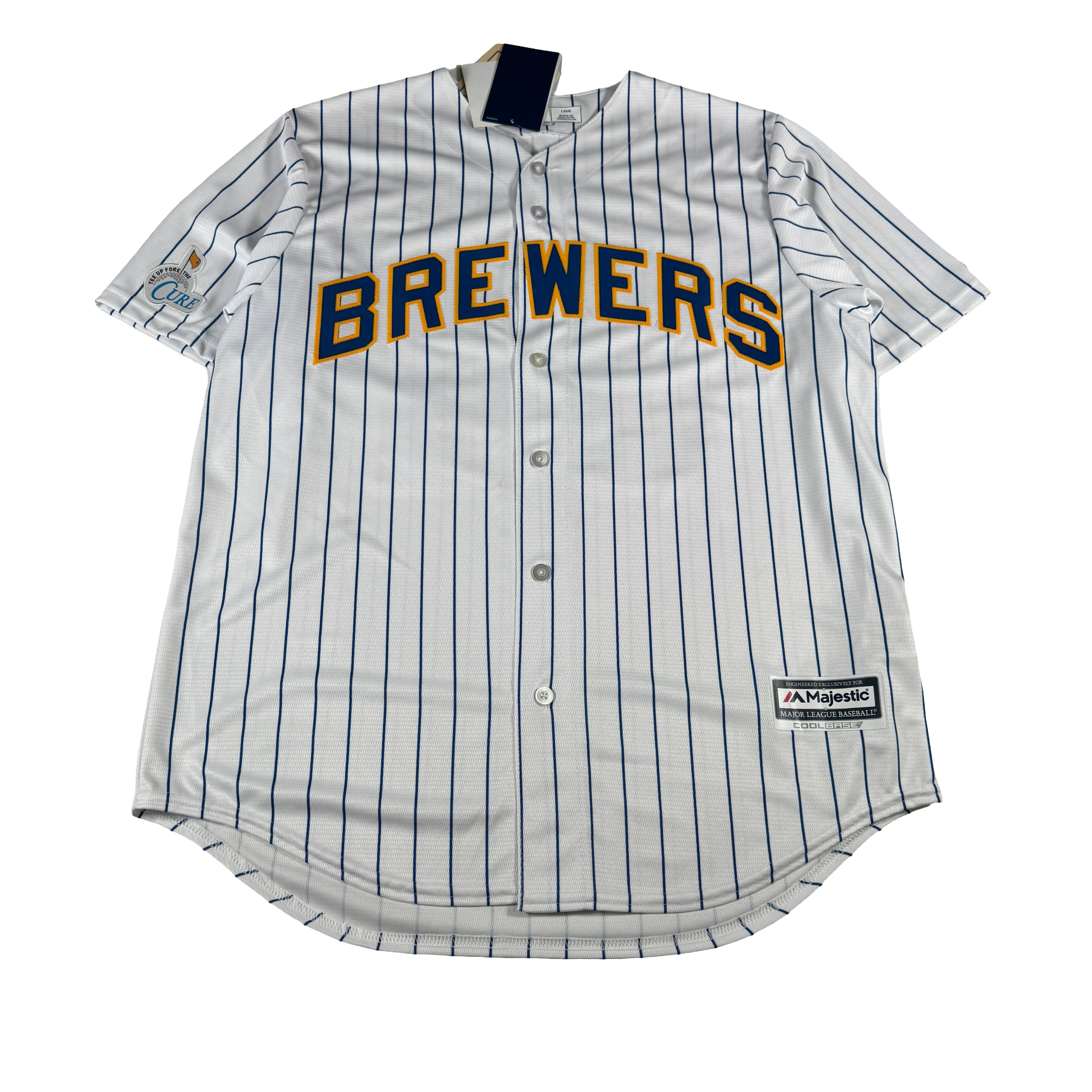 Rollie Fingers Milwaukee Brewers Autographed Signed Majestic Jersey AMCo COA