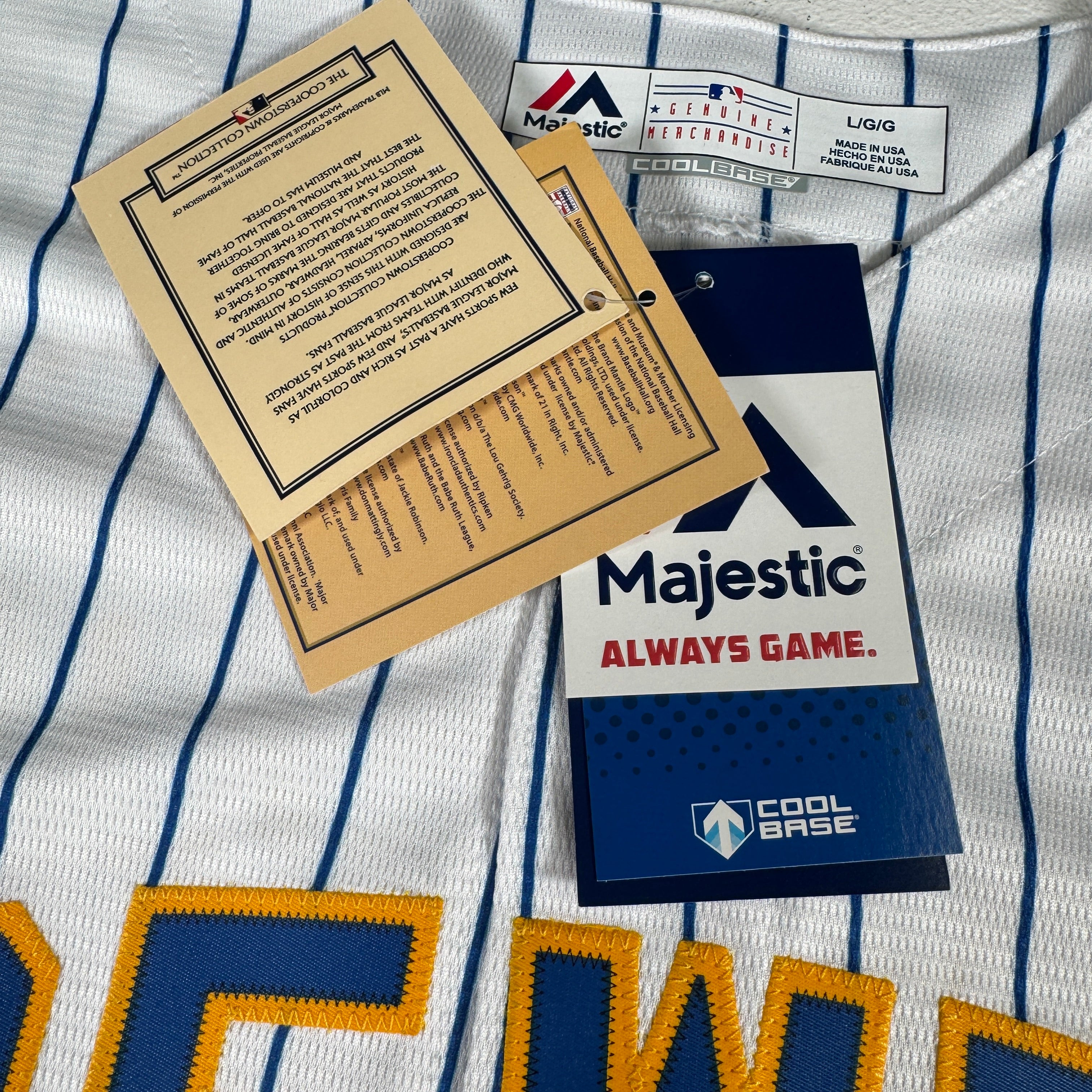 Rollie Fingers Milwaukee Brewers Autographed Signed Majestic Jersey AMCo COA