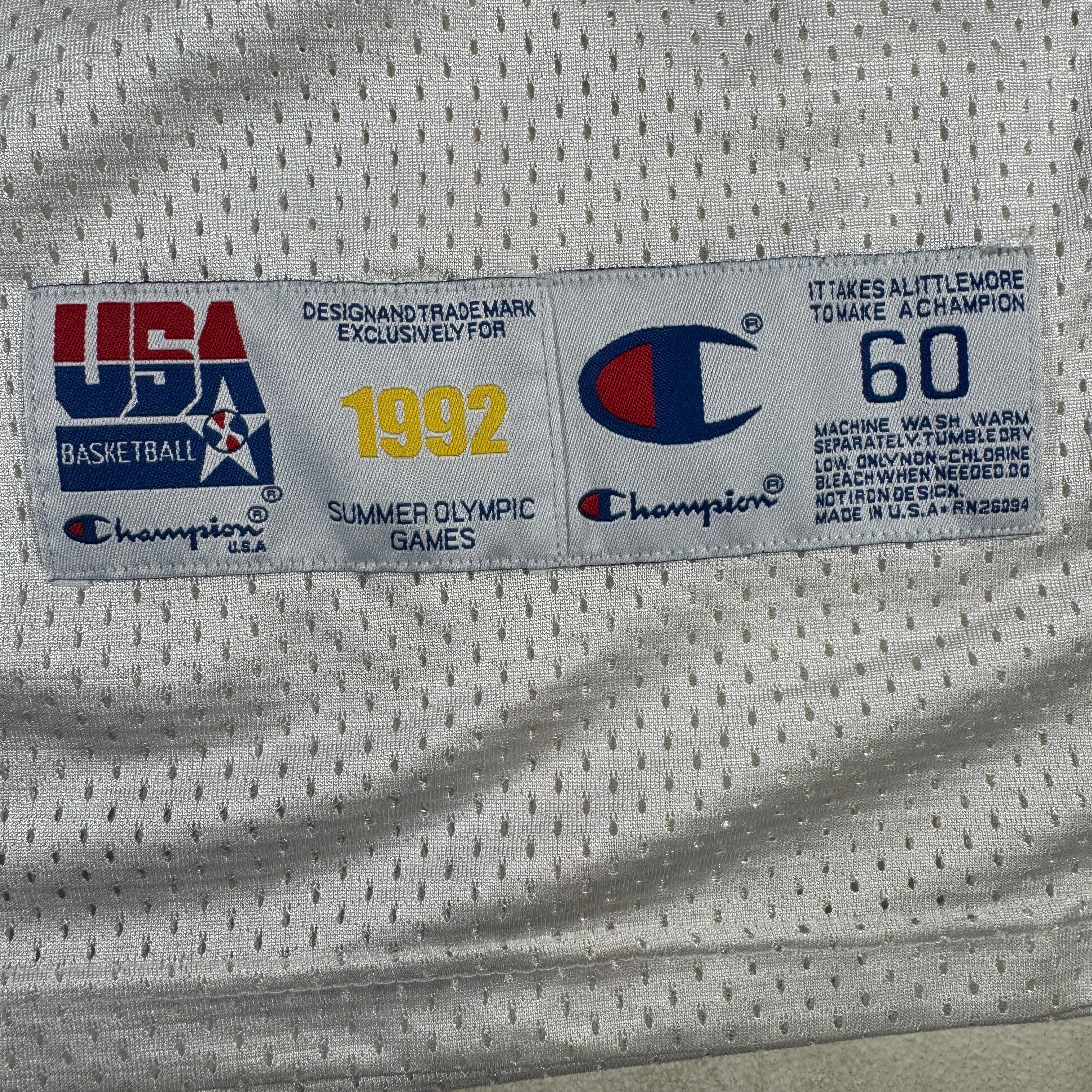 Charles Barkley 1992 USA Dream Team Autographed Signed Champion Jersey AMCo COA