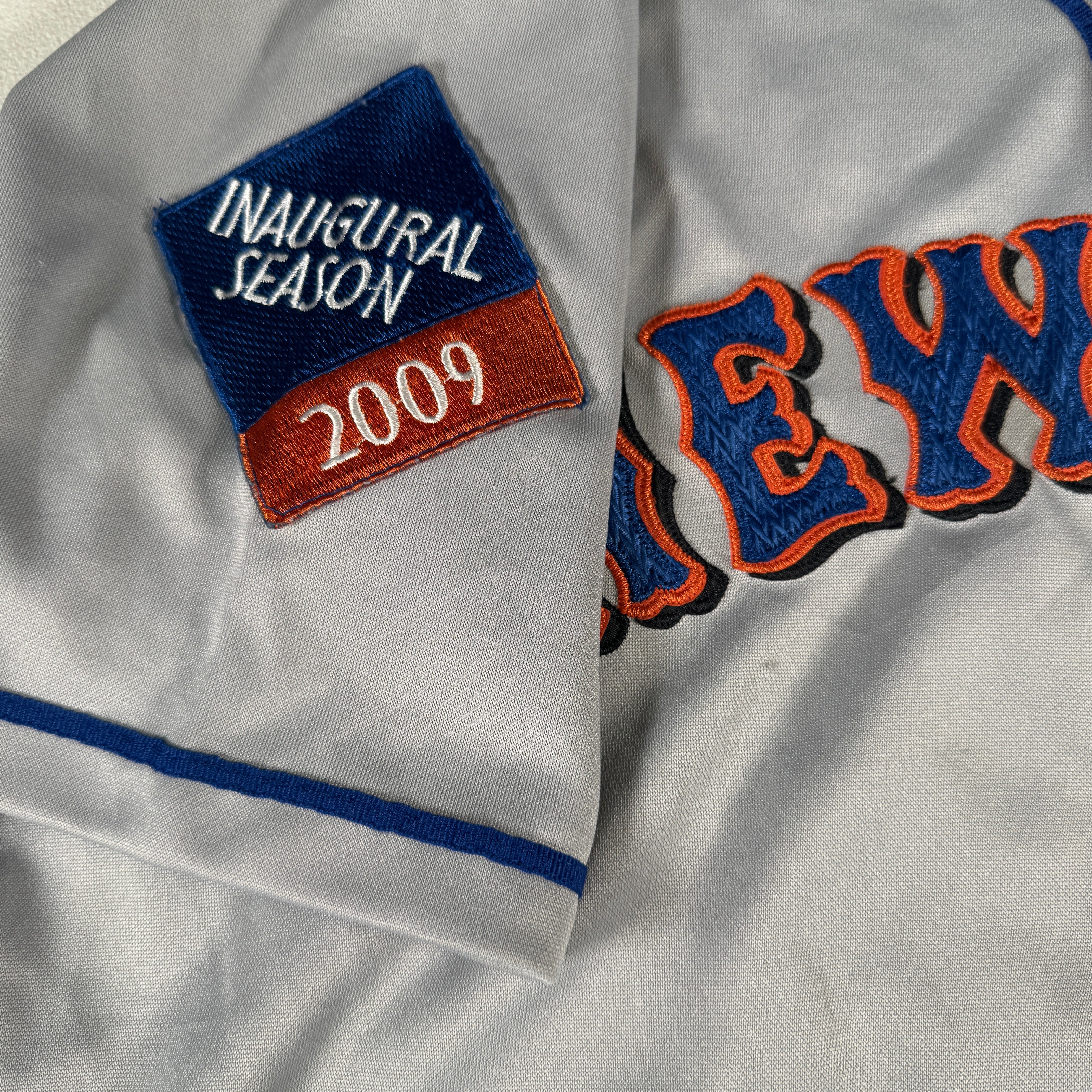David Wright 2009 New York Mets Citi Field Inaugural Season Majestic Authentic Jersey GA 